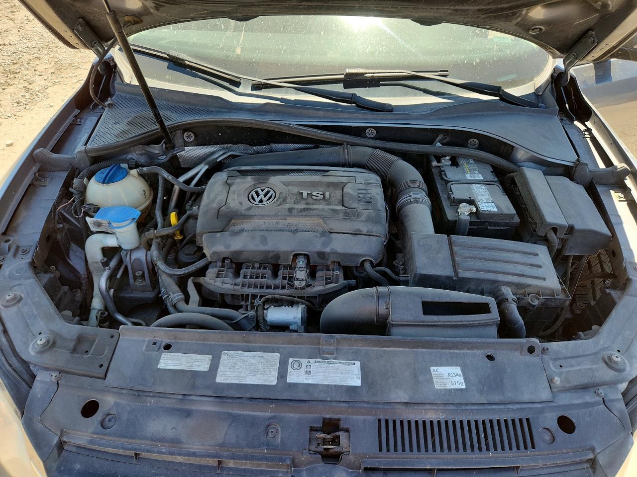 2014 Volkswagen Passat S Charcoal vin: 1VWAT7A35EC027369