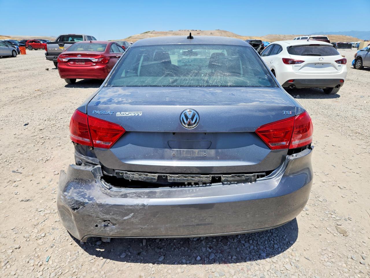 2014 Volkswagen Passat S Charcoal vin: 1VWAT7A35EC027369