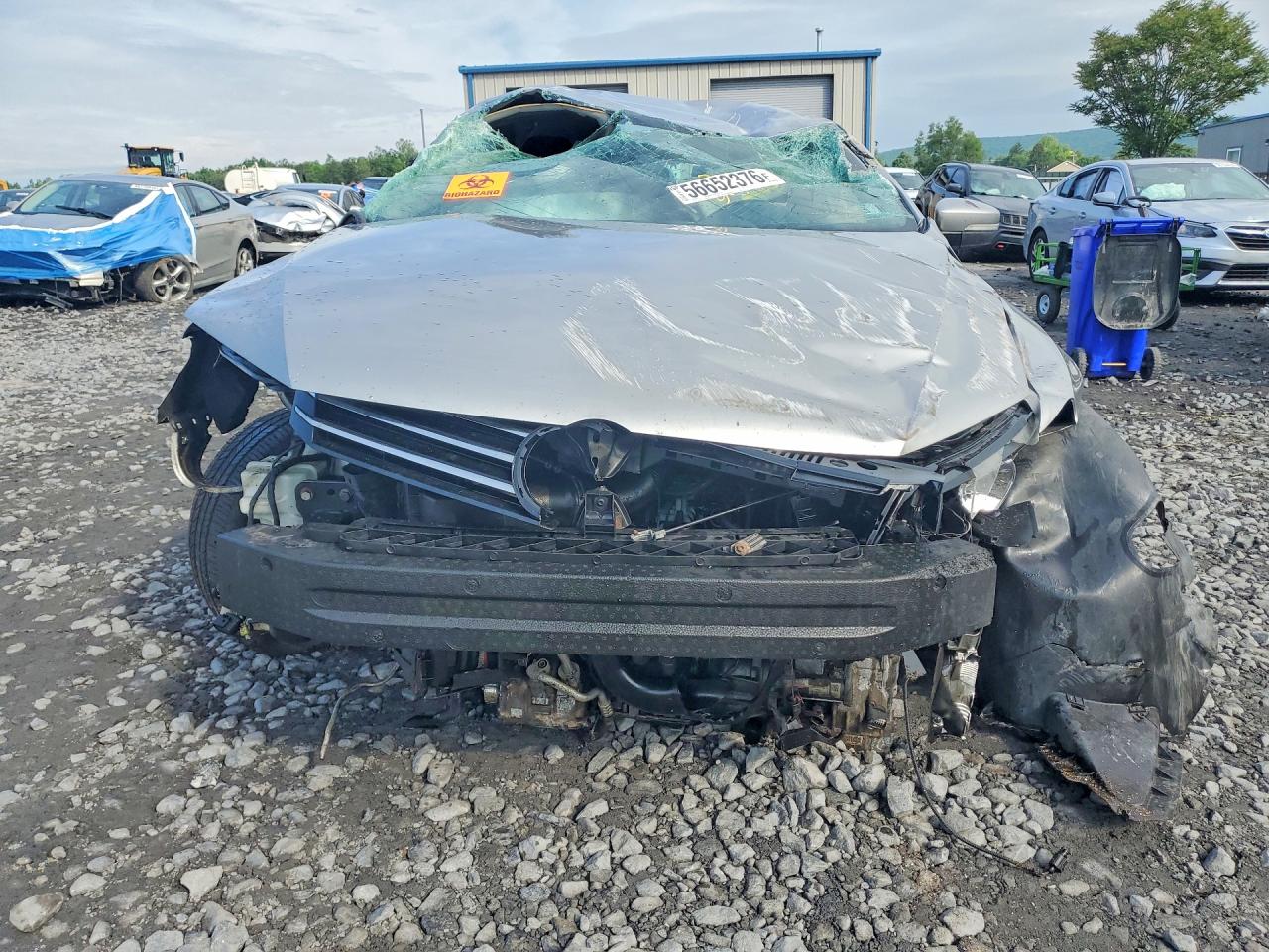 2014 Volkswagen Passat S Серебряный vin: 1VWAT7A35EC078144