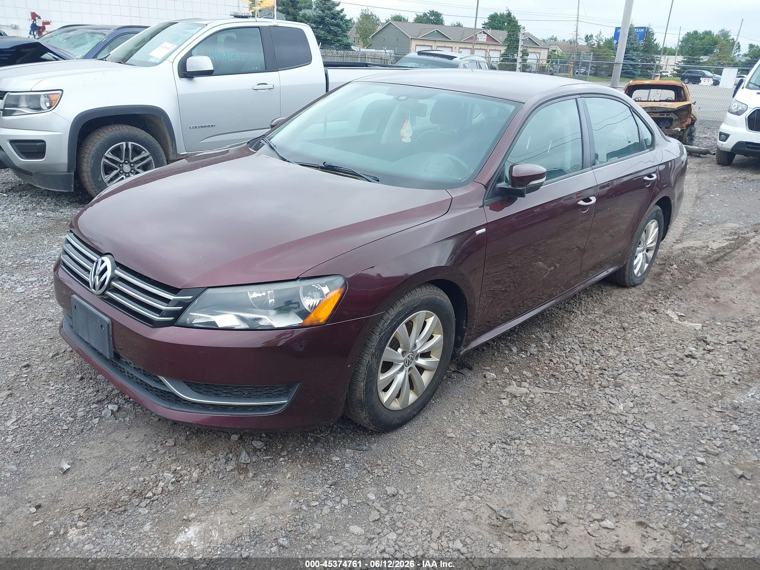 2014 Volkswagen Passat 1.8t Wolfsburg Edition Purple vin: 1VWAT7A35EC081061