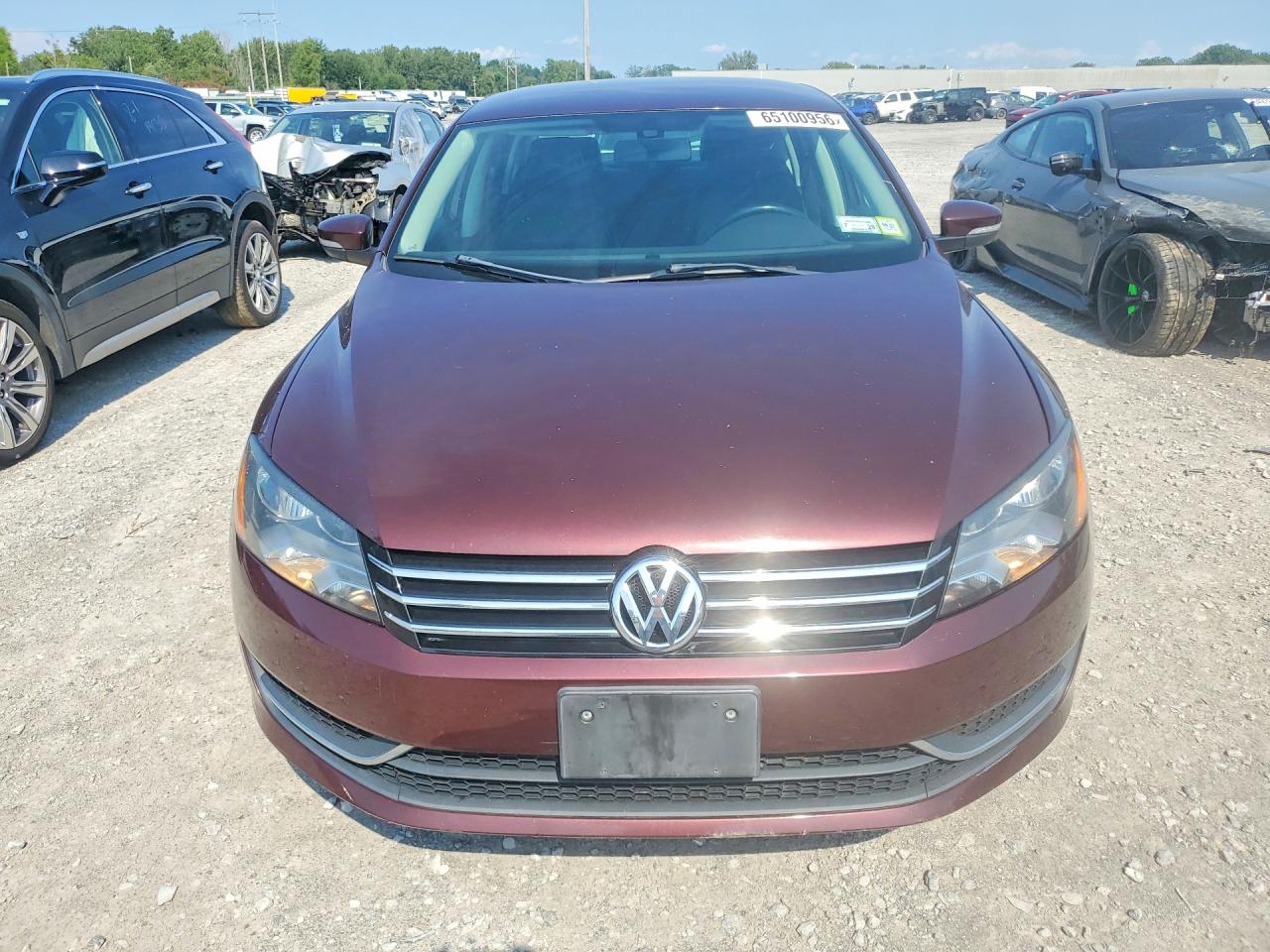 2014 Volkswagen Passat S Brown vin: 1VWAT7A35EC081061