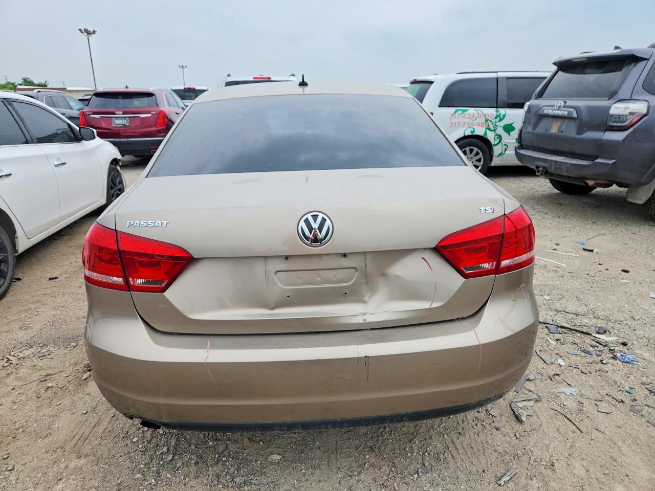 2015 Volkswagen Passat S Tan vin: 1VWAT7A35FC082809
