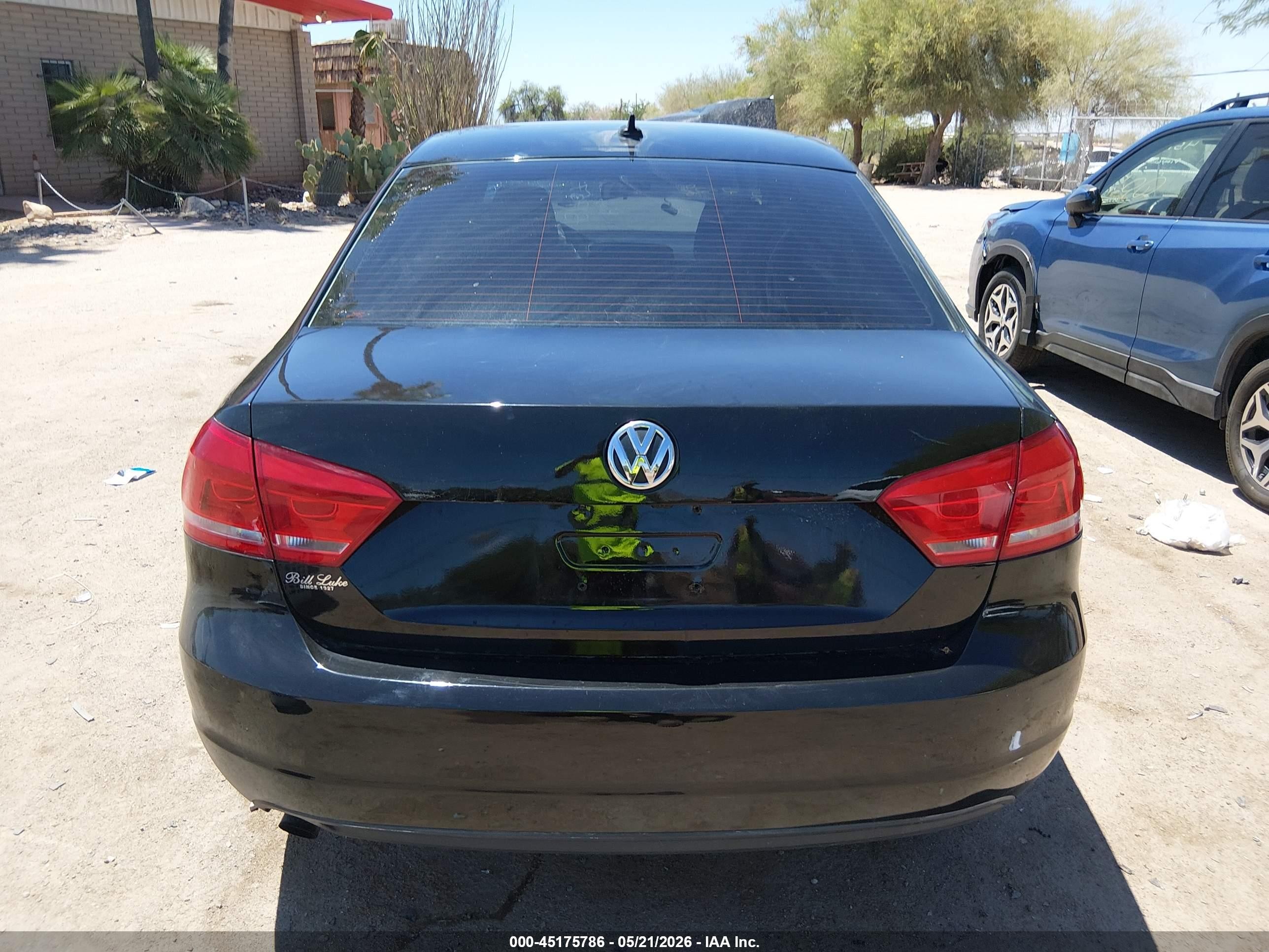 2015 Volkswagen Passat 1.8t Limited Edition Black vin: 1VWAT7A35FC111760