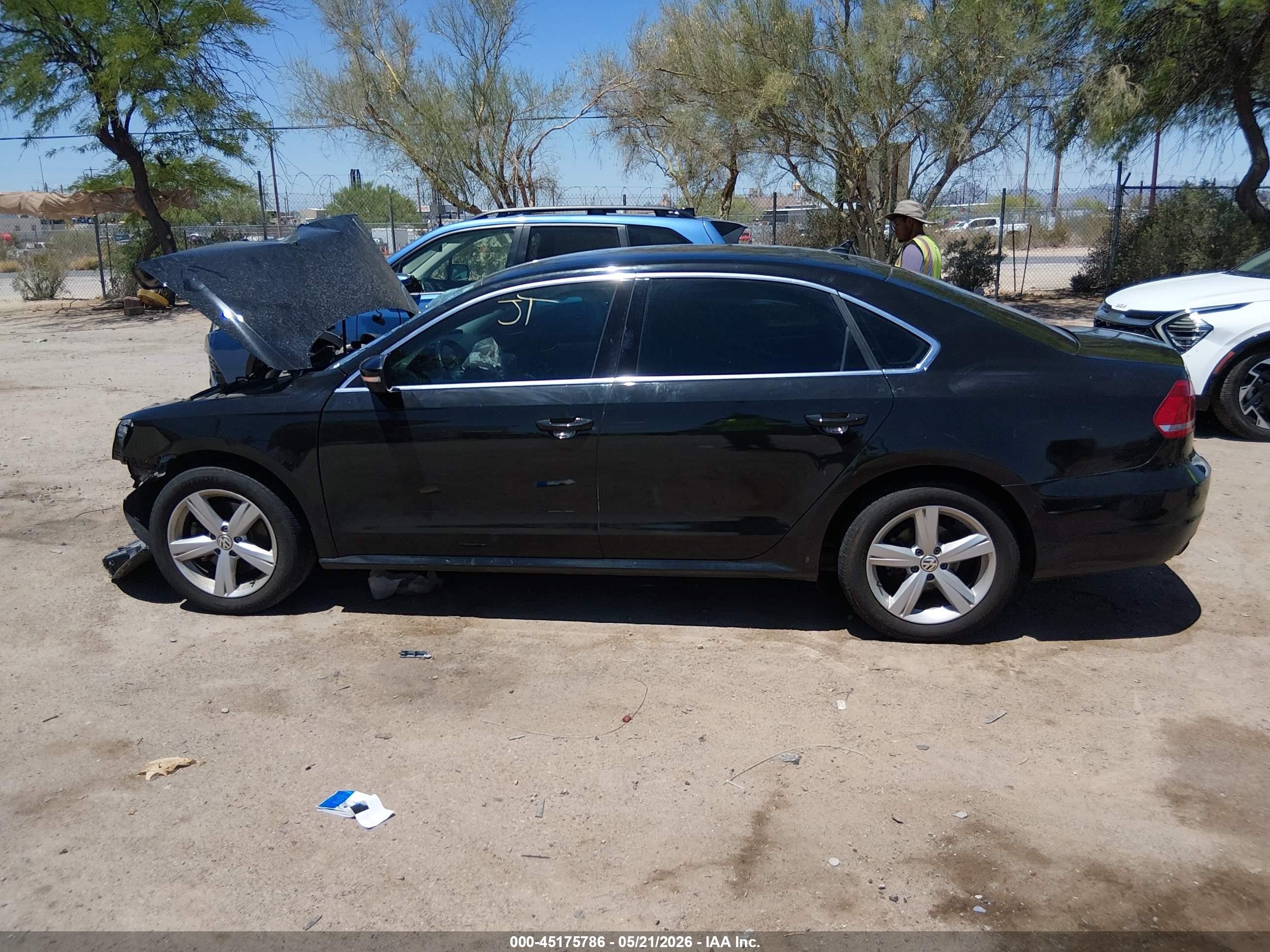 2015 Volkswagen Passat 1.8t Limited Edition Black vin: 1VWAT7A35FC111760