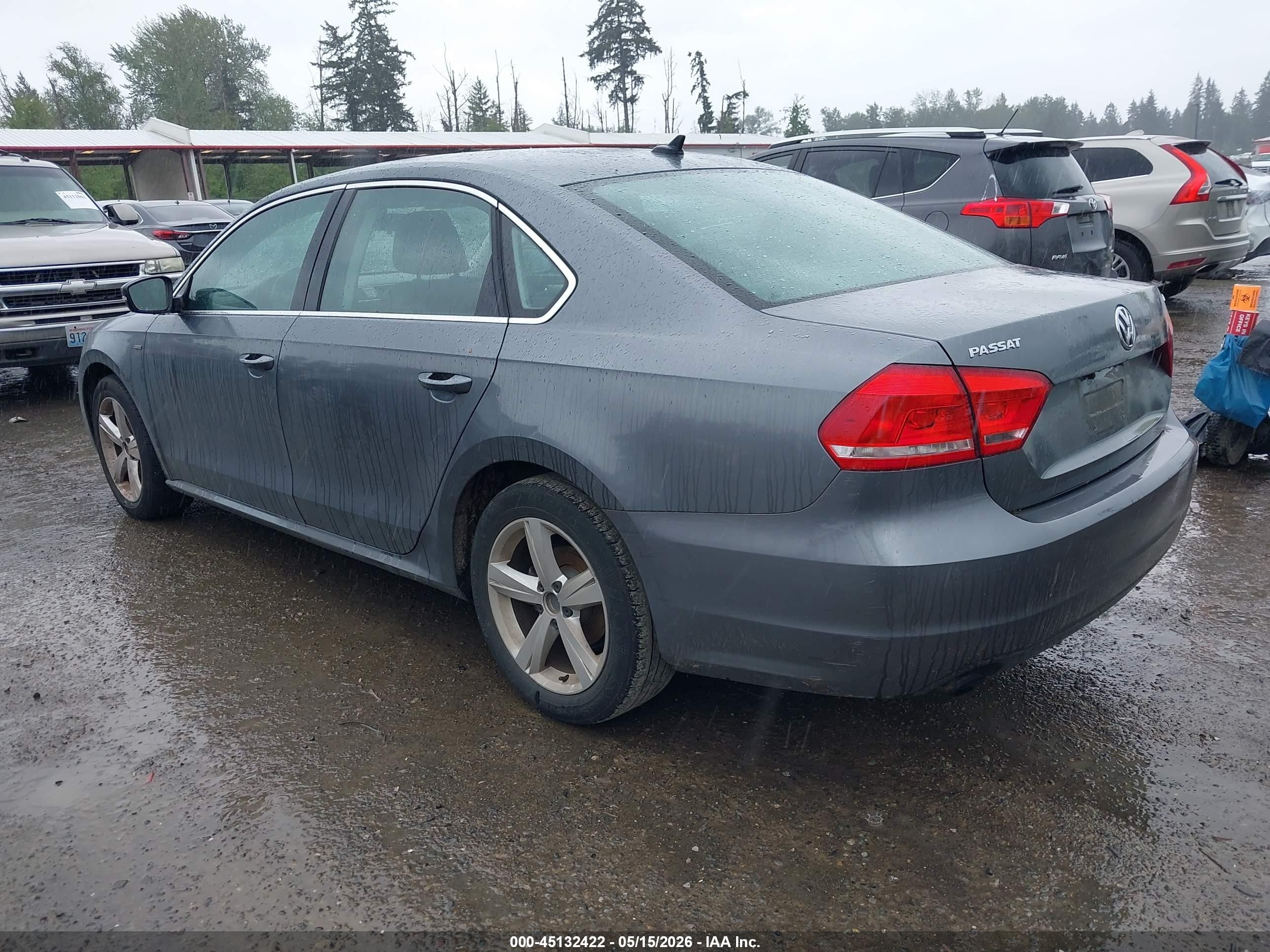 2015 Volkswagen Passat 1.8t Limited Edition Gray vin: 1VWAT7A35FC115498