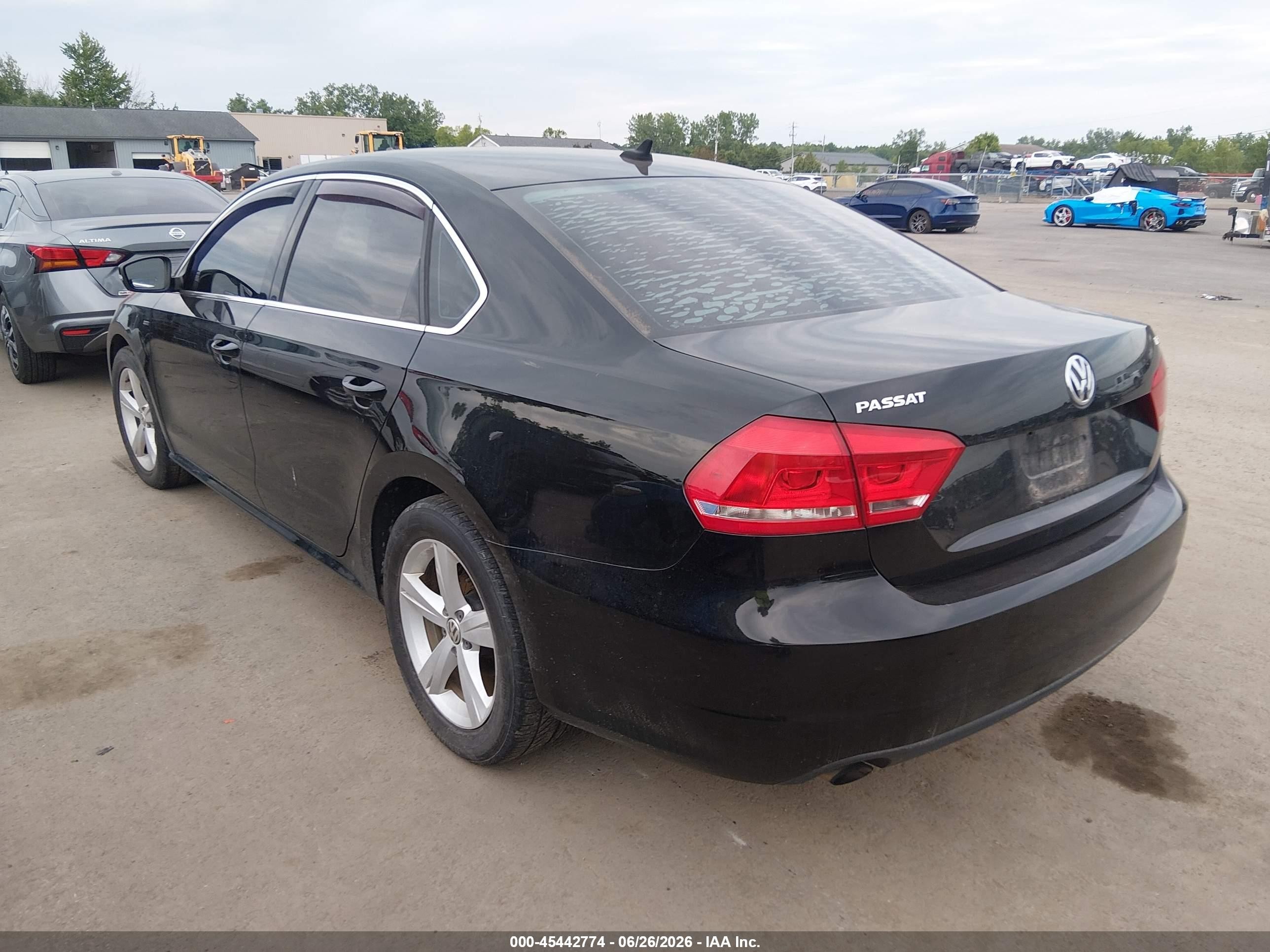 2015 Volkswagen Passat 1.8t Limited Edition Black vin: 1VWAT7A35FC115713