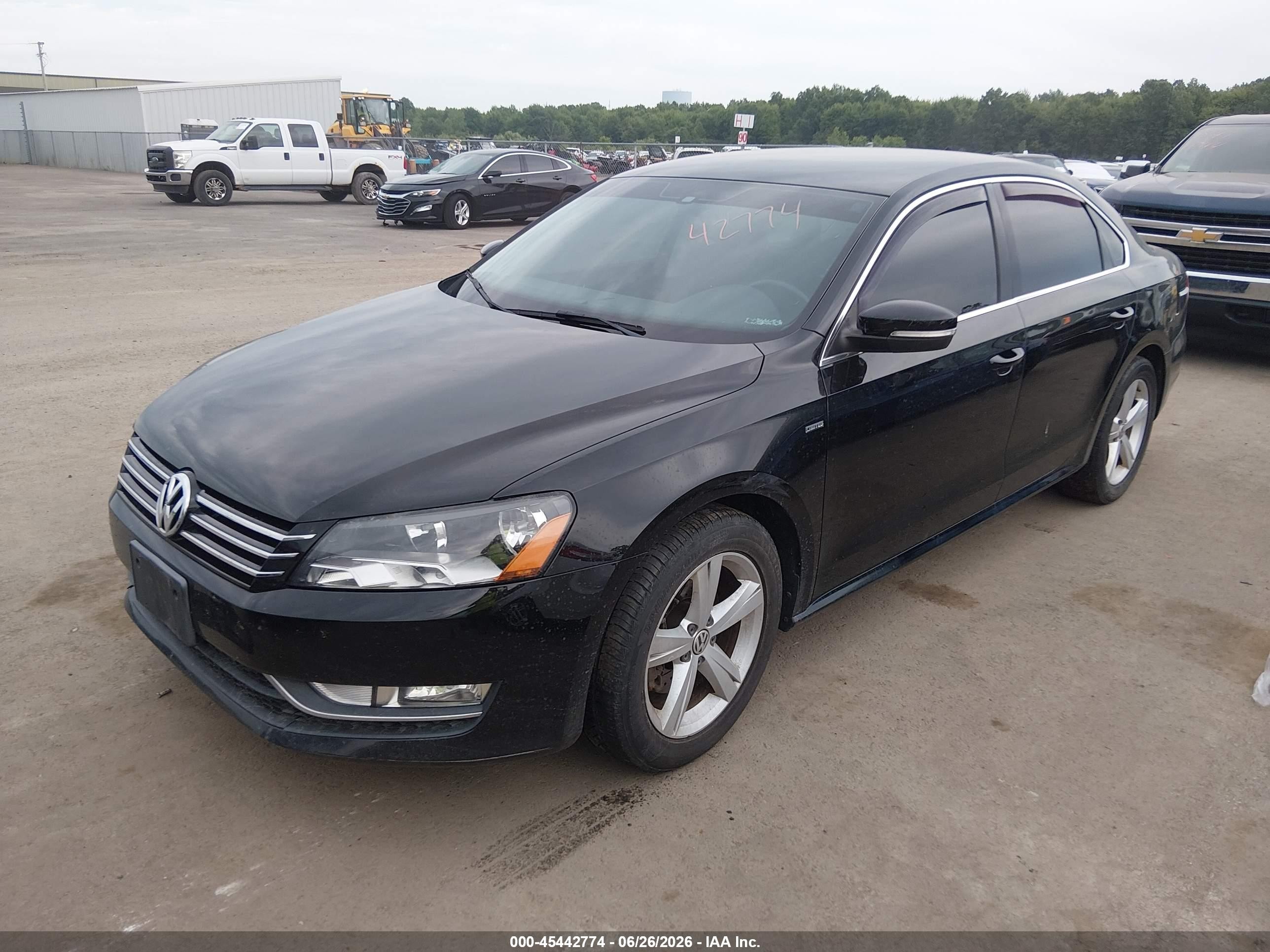 2015 Volkswagen Passat 1.8t Limited Edition Black vin: 1VWAT7A35FC115713