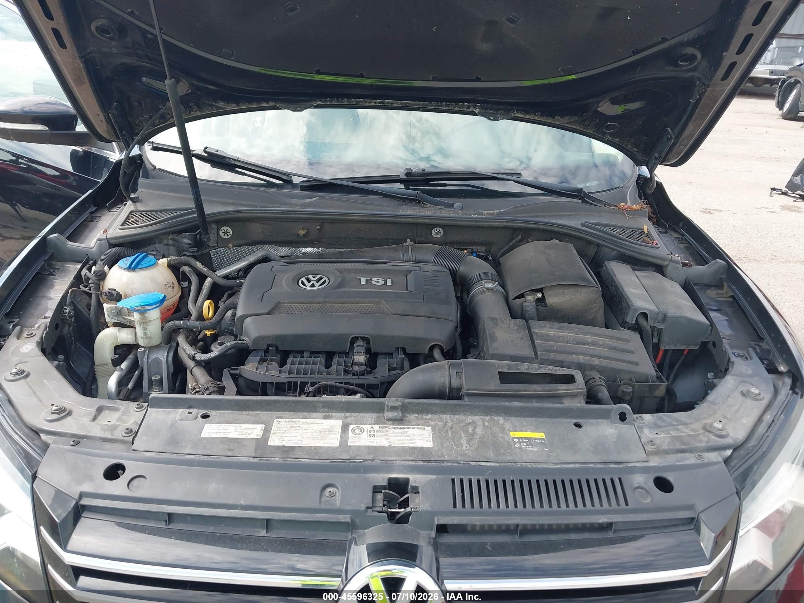 2015 Volkswagen Passat S Black vin: 1VWAT7A35FC117395
