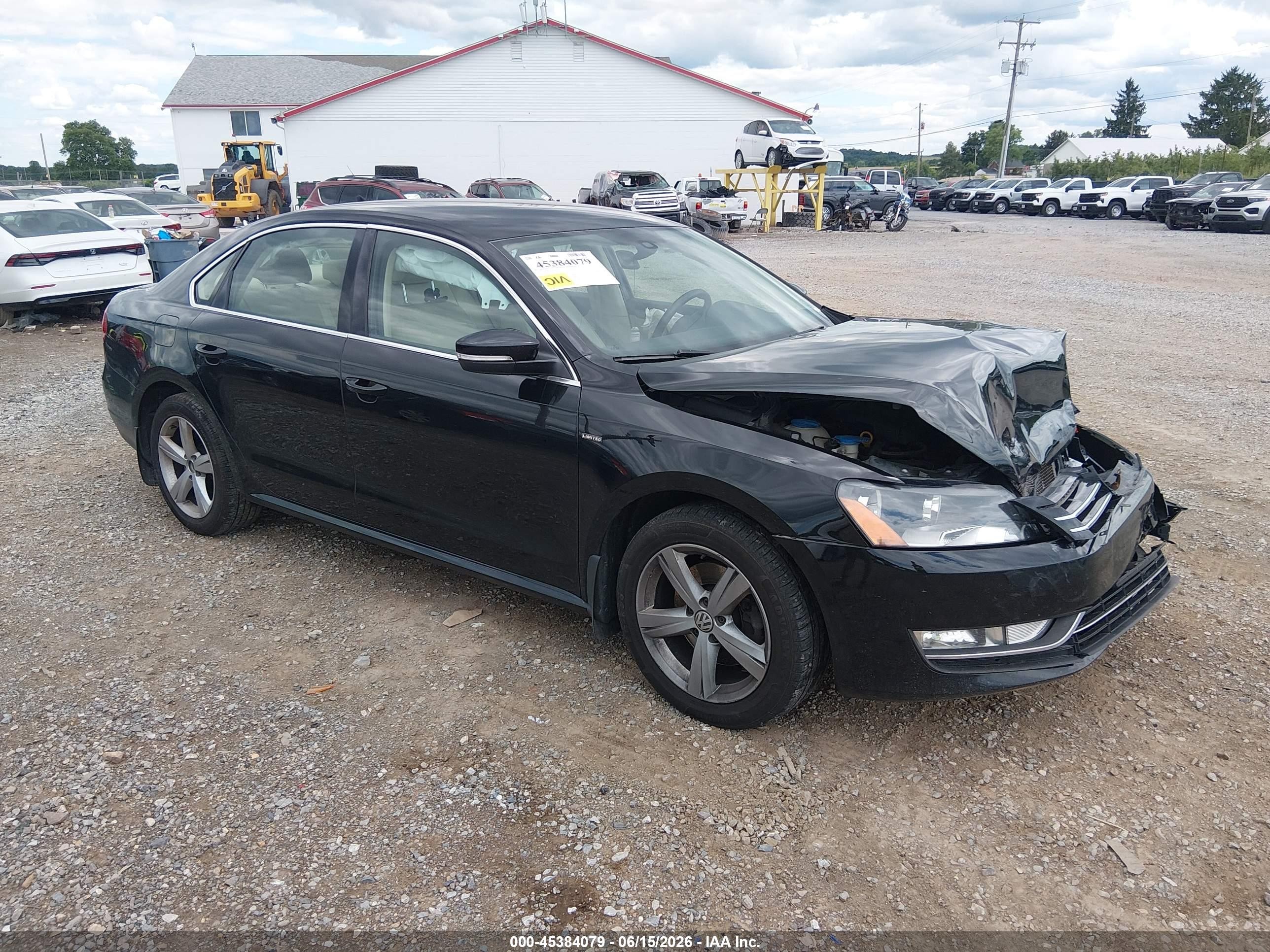 2015 Volkswagen Passat 1.8t Limited Edition Black vin: 1VWAT7A35FC122676