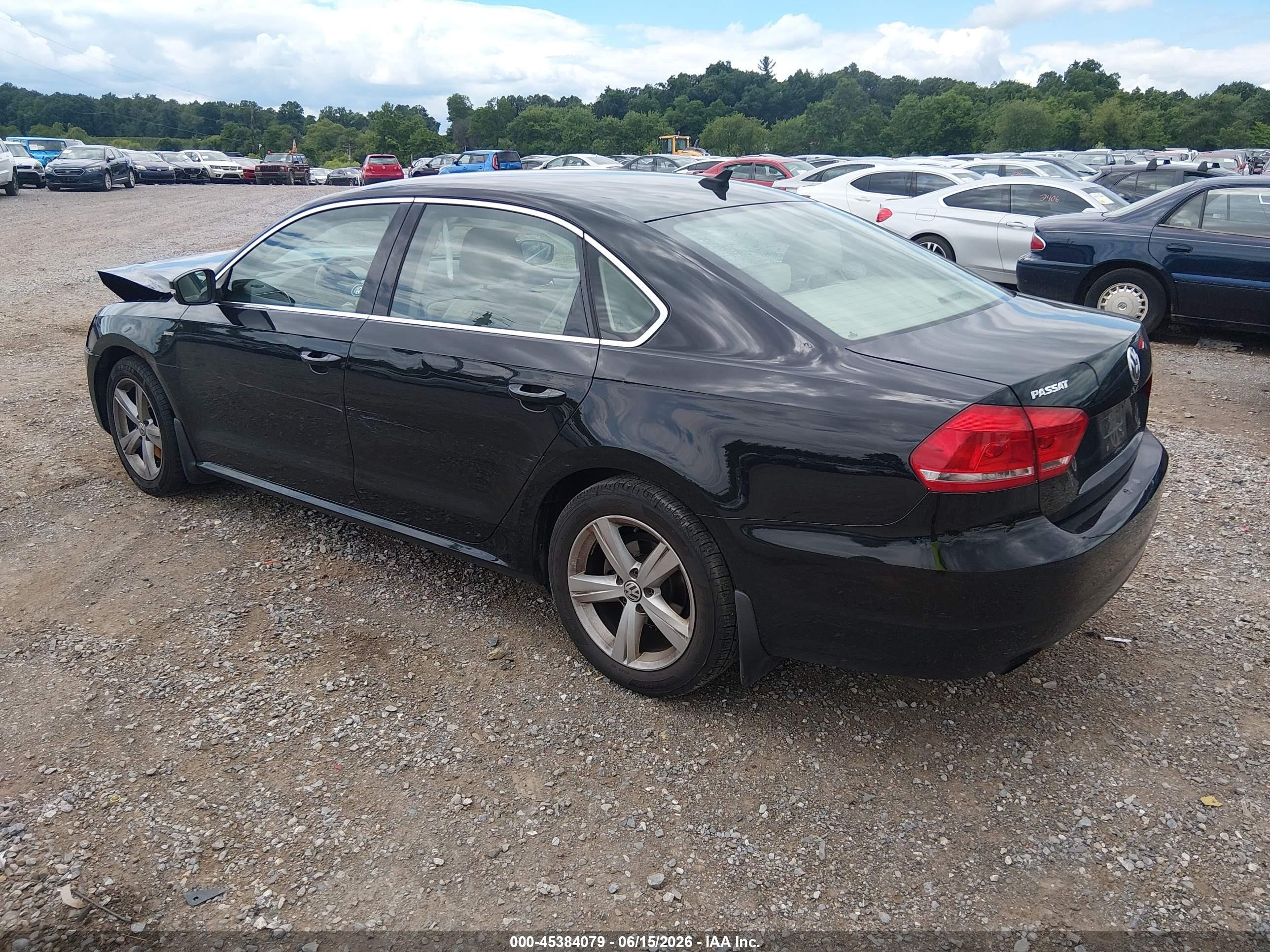 2015 Volkswagen Passat 1.8t Limited Edition Black vin: 1VWAT7A35FC122676