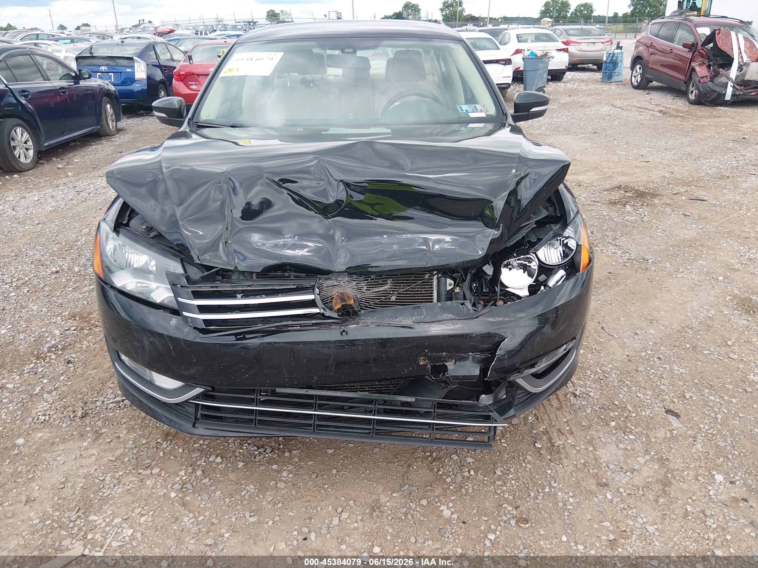 2015 Volkswagen Passat 1.8t Limited Edition Black vin: 1VWAT7A35FC122676