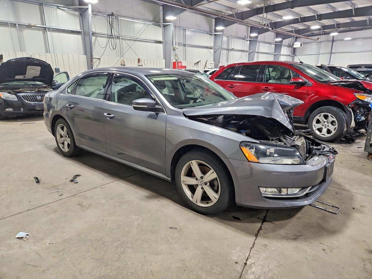 2015 Volkswagen Passat S Gray vin: 1VWAT7A35FC122998