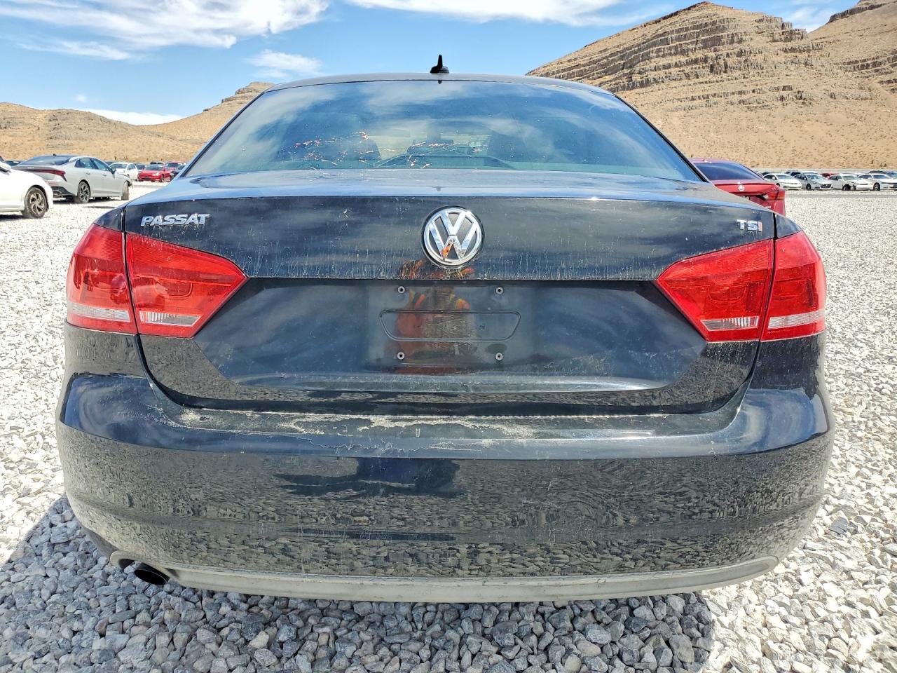 2014 Volkswagen Passat S Black vin: 1VWAT7A36EC032354