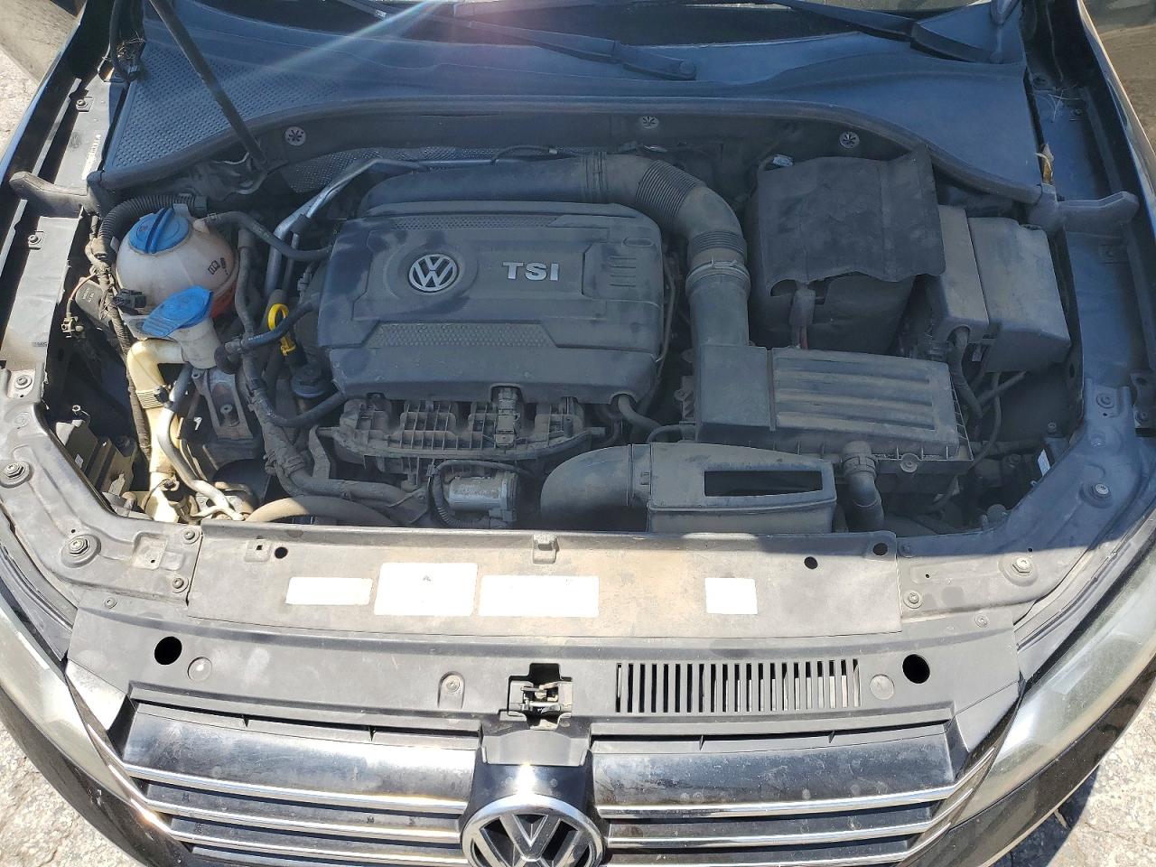 2014 Volkswagen Passat S Black vin: 1VWAT7A36EC095003