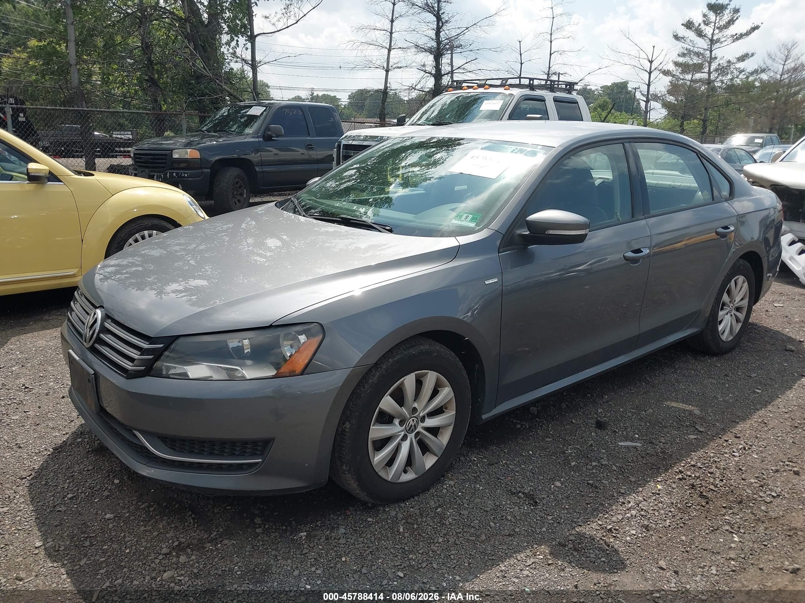 2014 Volkswagen Passat 1.8t Wolfsburg Edition Gray vin: 1VWAT7A36EC103083
