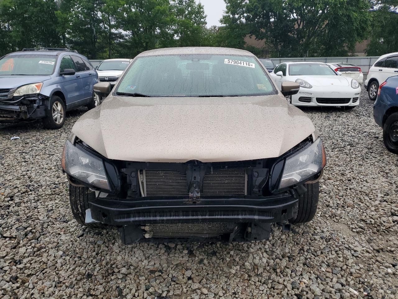2015 Volkswagen Passat S Gold vin: 1VWAT7A36FC016575