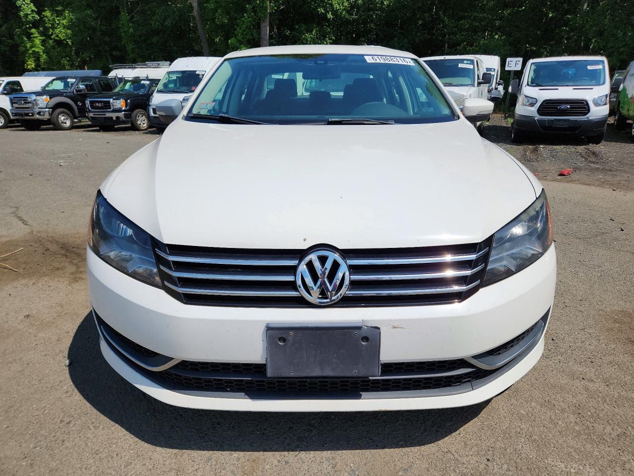 2015 Volkswagen Passat S White vin: 1VWAT7A36FC017189