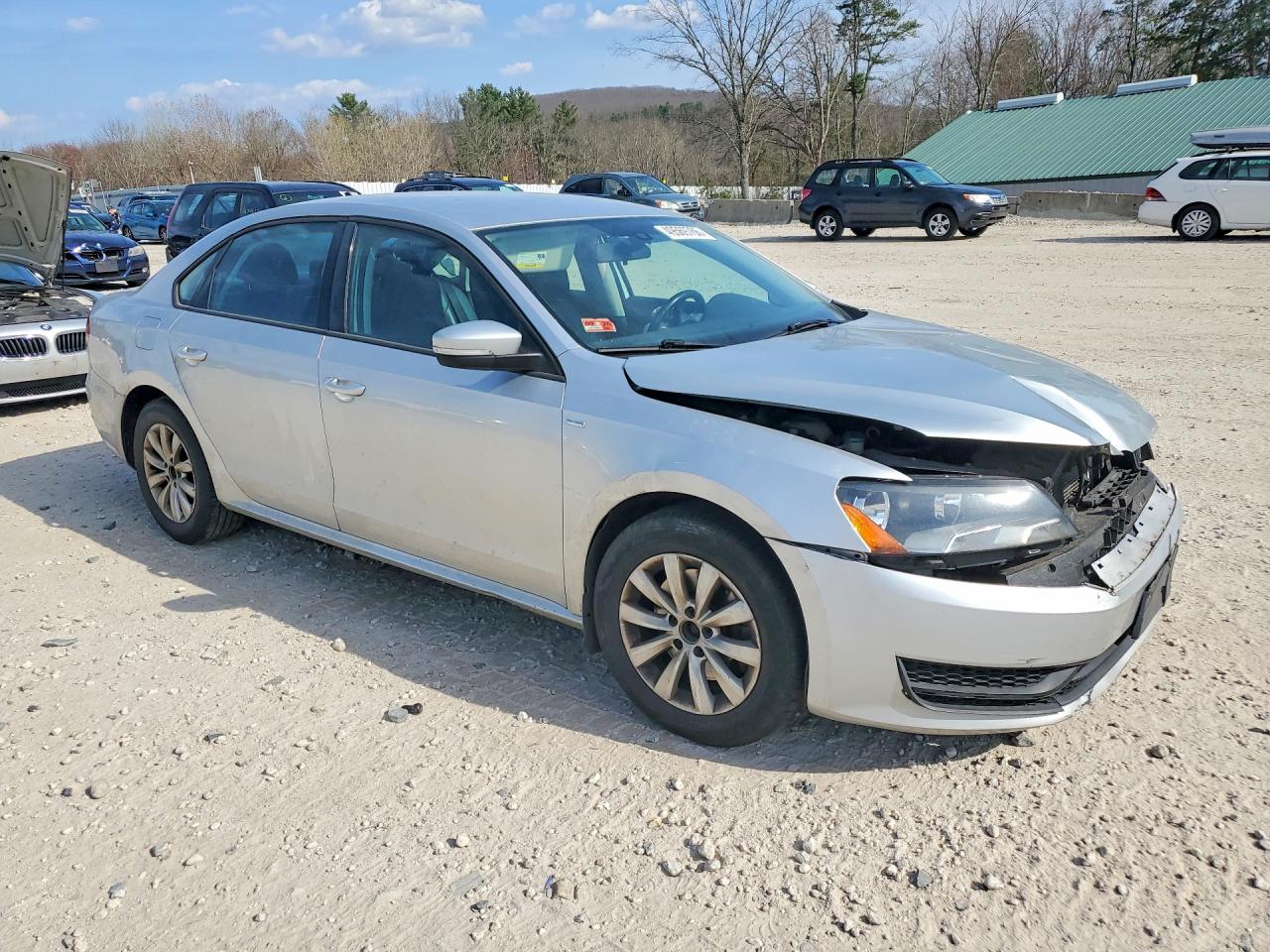 2015 Volkswagen Passat S Silver vin: 1VWAT7A36FC031447