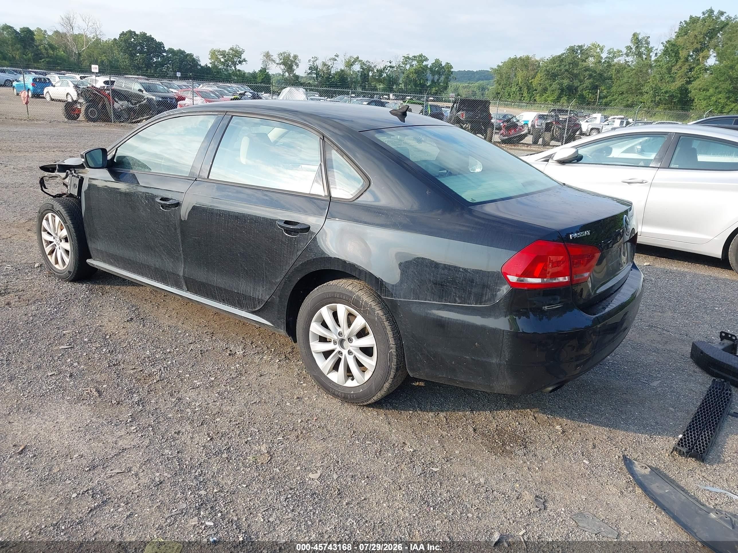 2015 Volkswagen Passat 1.8t Wolfsburg Edition Black vin: 1VWAT7A36FC069678