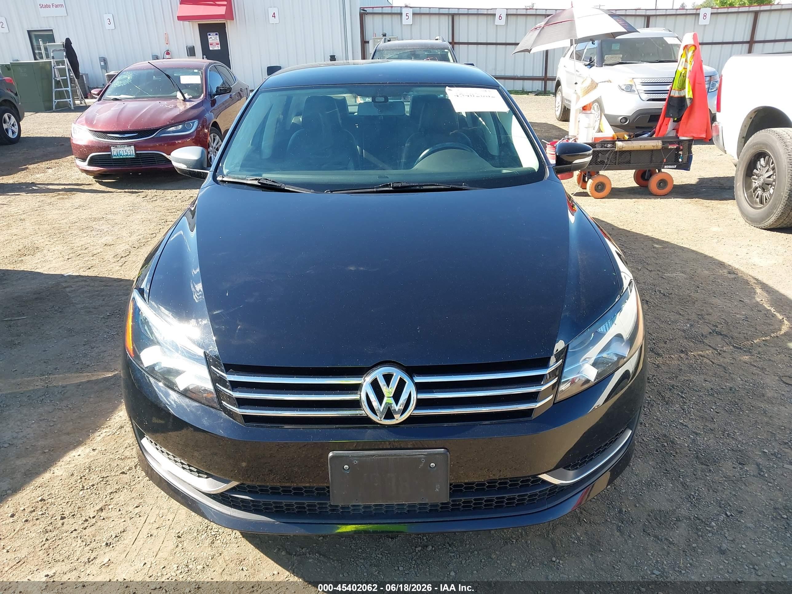 2015 Volkswagen Passat 1.8t Wolfsburg Edition Black vin: 1VWAT7A36FC080714