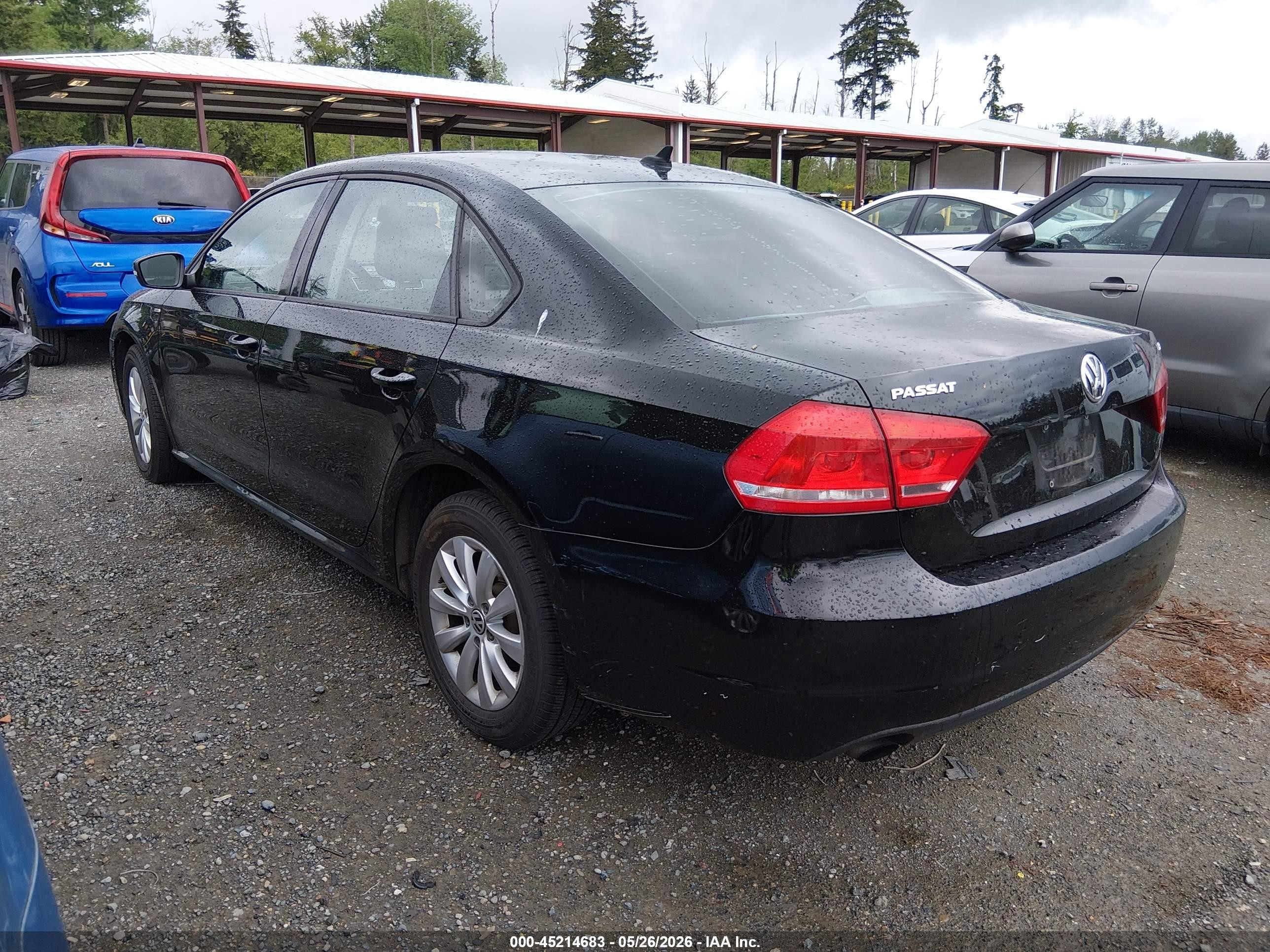 2015 Volkswagen Passat 1.8t Wolfsburg Edition Black vin: 1VWAT7A36FC082527
