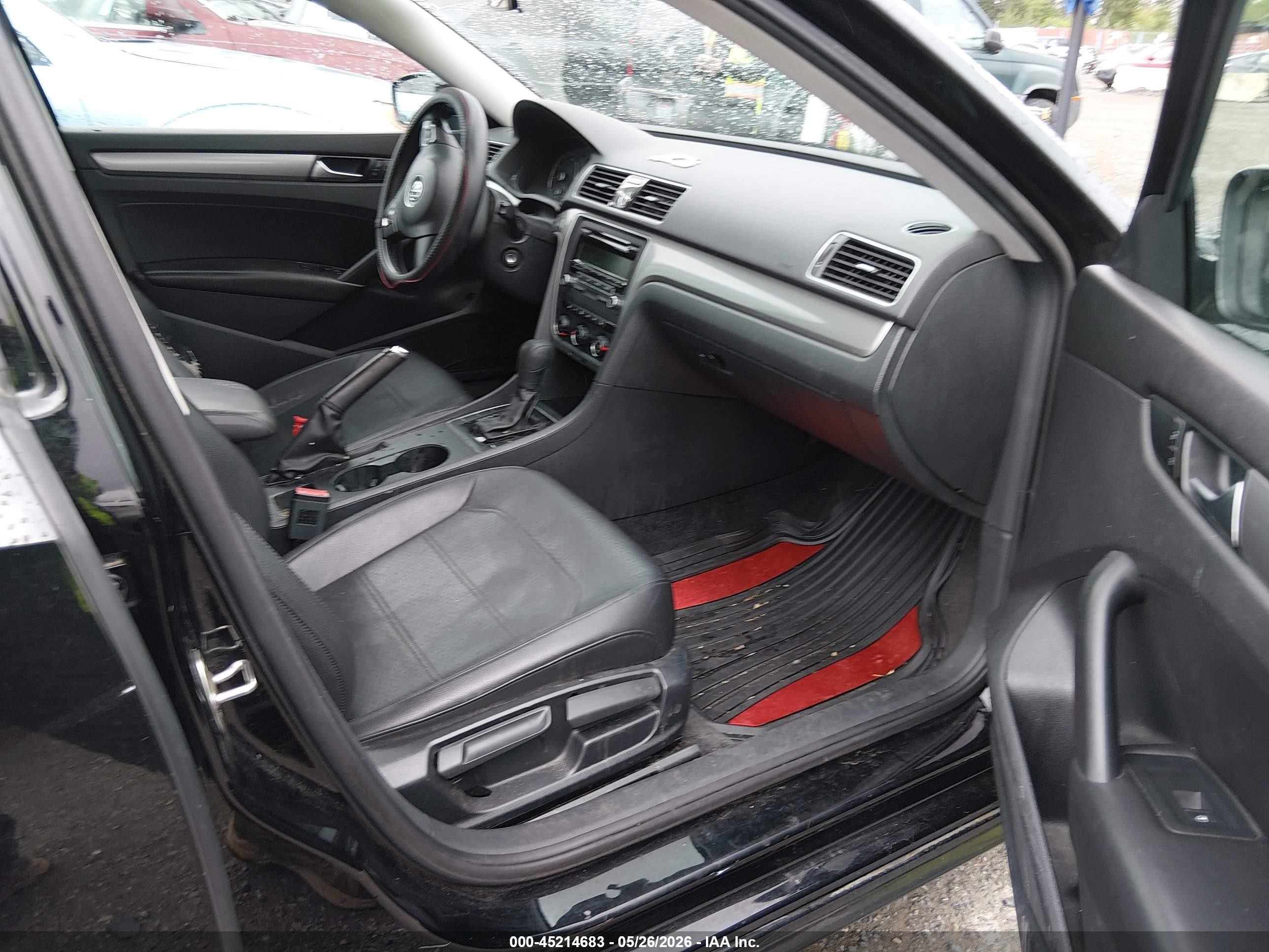 2015 Volkswagen Passat 1.8t Wolfsburg Edition Black vin: 1VWAT7A36FC082527