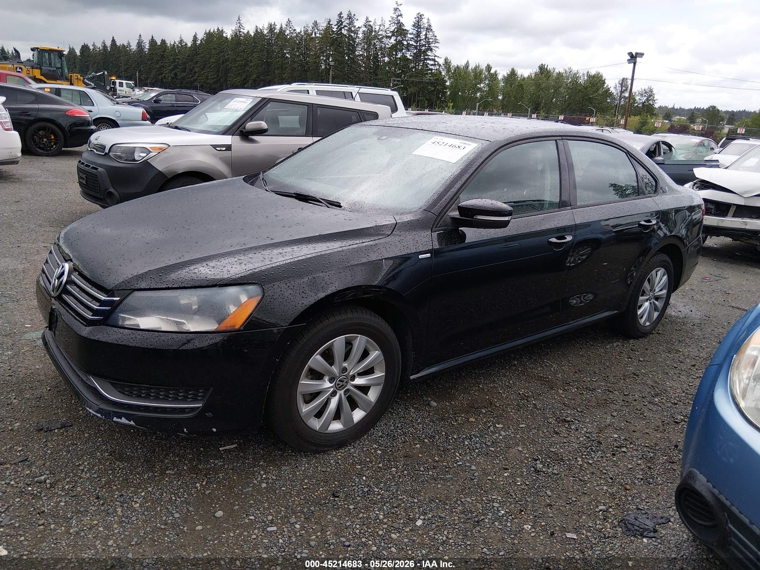 2015 Volkswagen Passat 1.8t Wolfsburg Edition Black vin: 1VWAT7A36FC082527