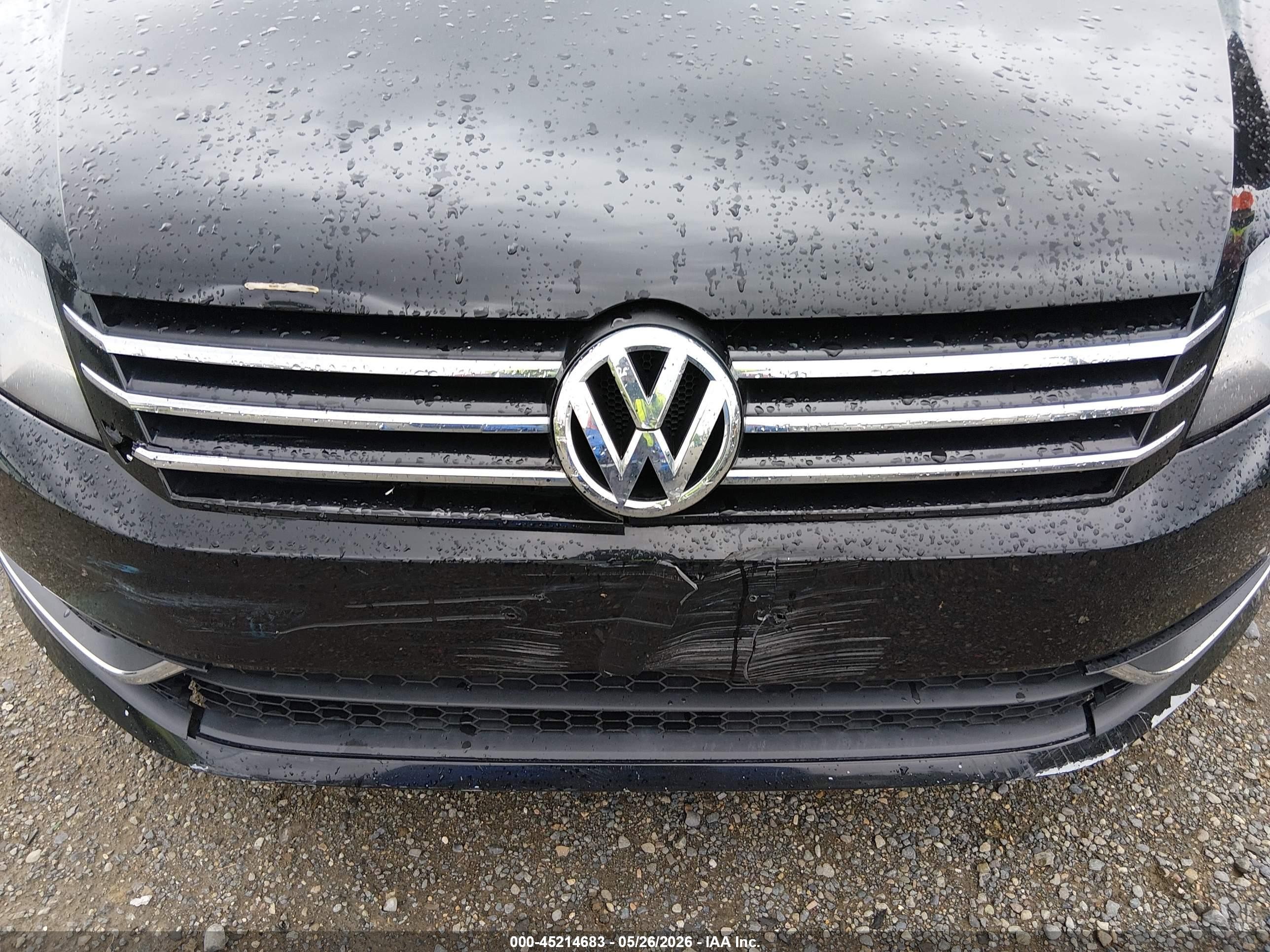2015 Volkswagen Passat 1.8t Wolfsburg Edition Black vin: 1VWAT7A36FC082527