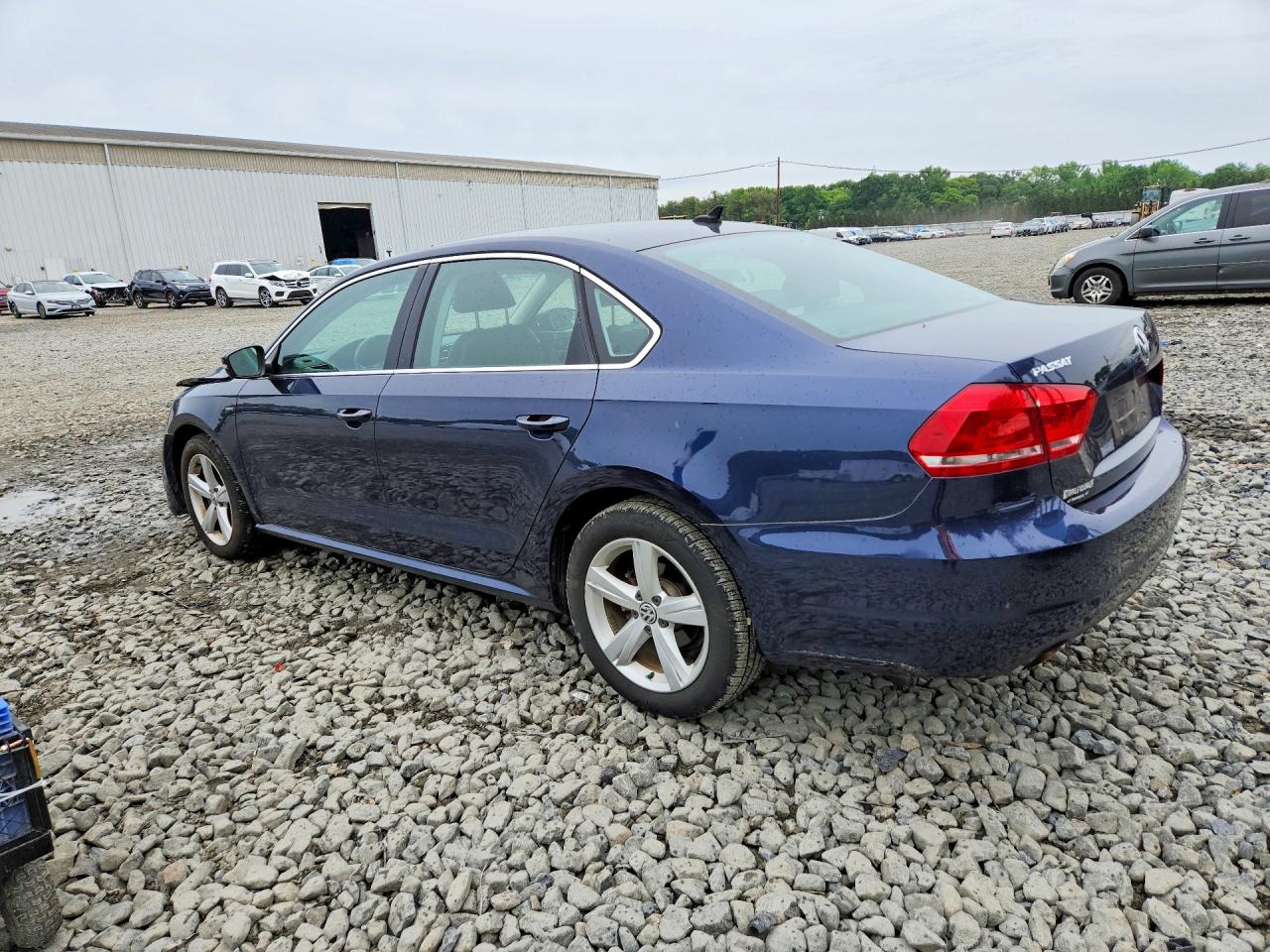 2015 Volkswagen Passat S Blue vin: 1VWAT7A36FC101769