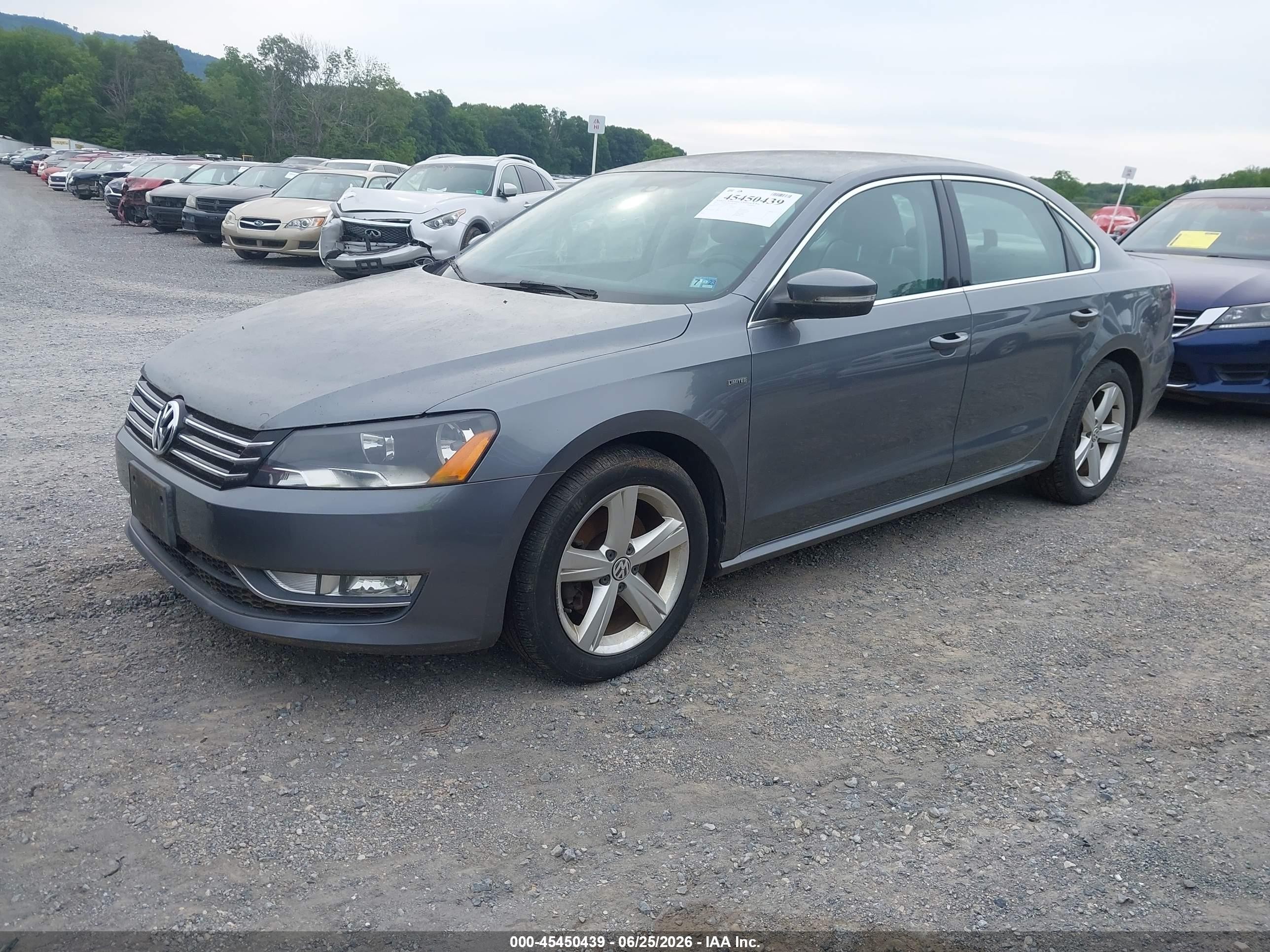 2015 Volkswagen Passat 1.8t Limited Edition Blue vin: 1VWAT7A36FC117616
