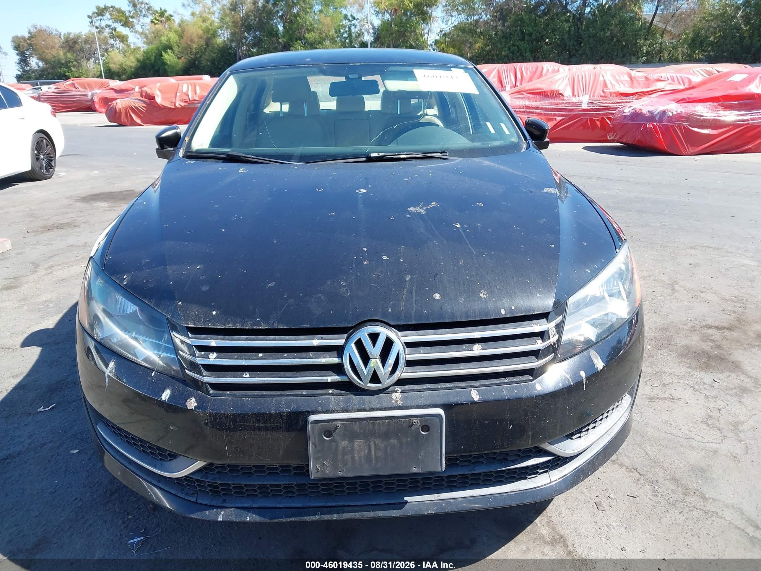2014 Volkswagen Passat 1.8t Wolfsburg Edition Black vin: 1VWAT7A37EC093079