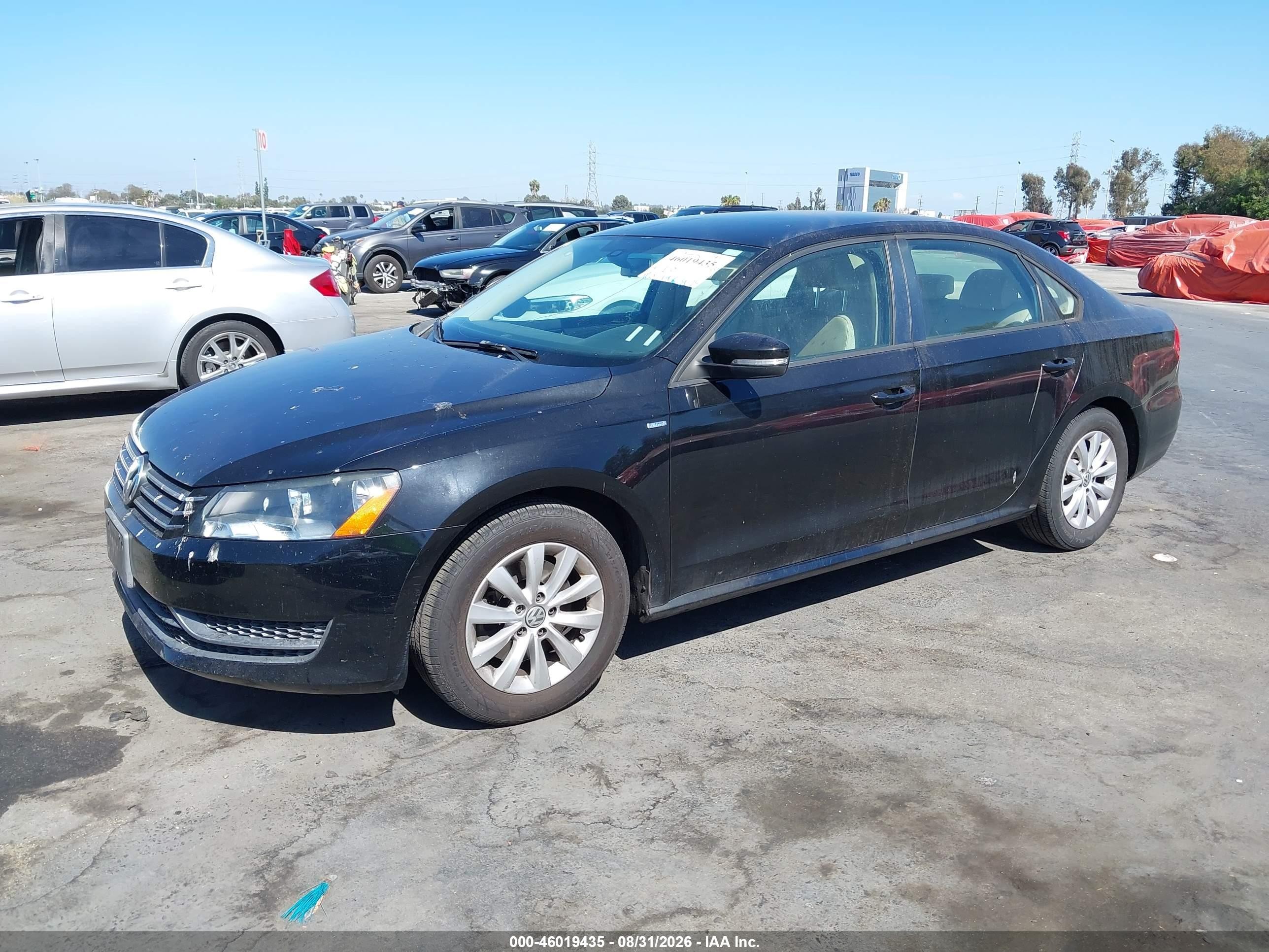 2014 Volkswagen Passat 1.8t Wolfsburg Edition Black vin: 1VWAT7A37EC093079