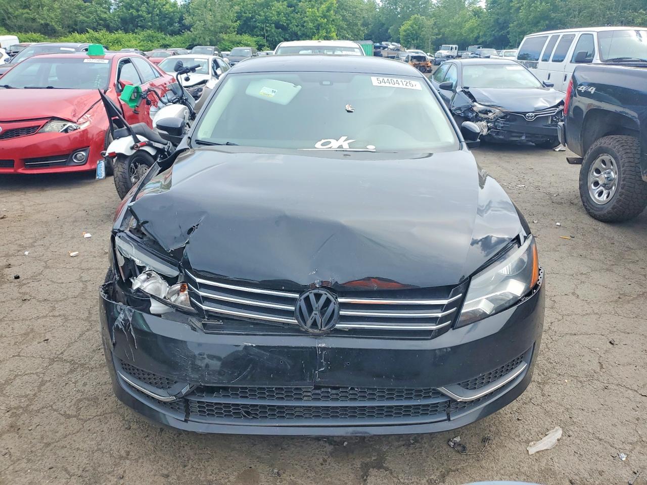 2015 Volkswagen Passat S Black vin: 1VWAT7A37FC017203