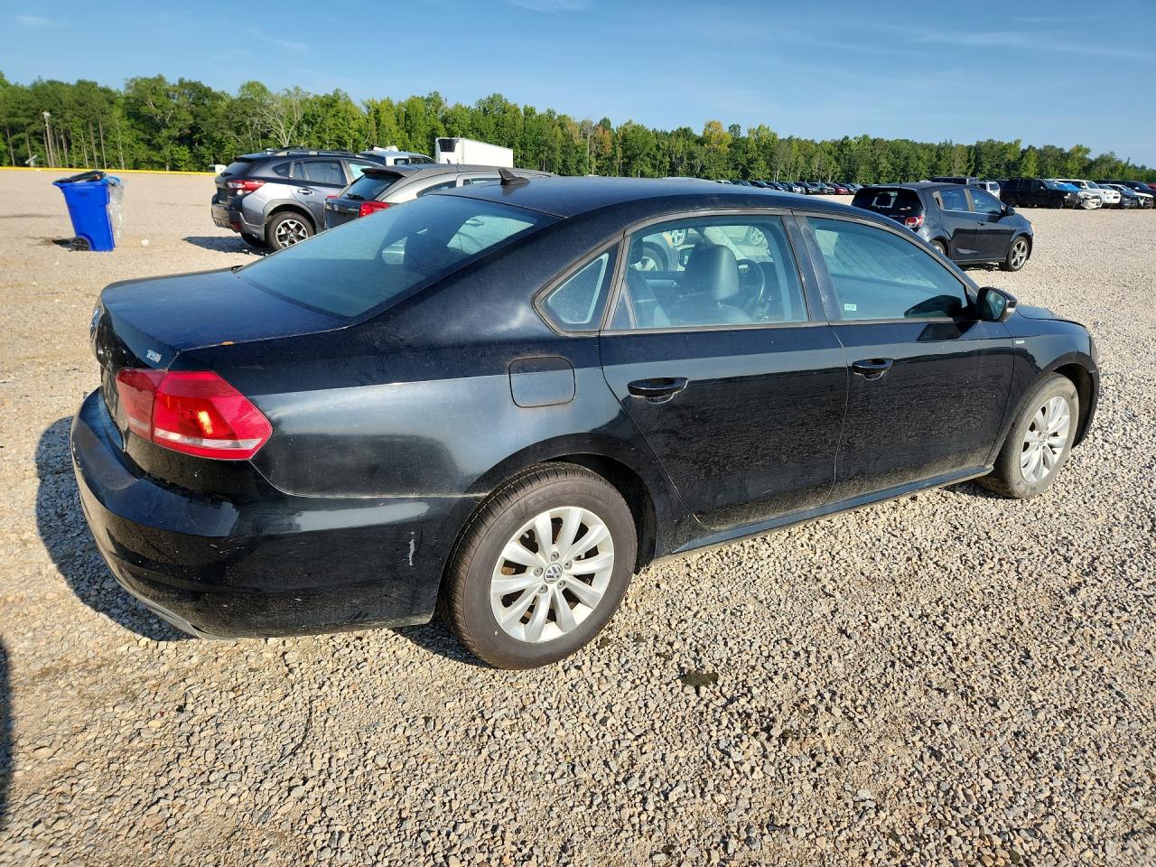 2015 Volkswagen Passat S Black vin: 1VWAT7A37FC054865
