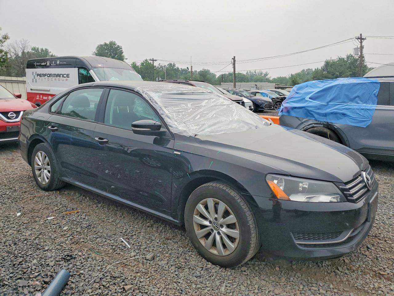 2015 Volkswagen Passat S Black vin: 1VWAT7A37FC055353