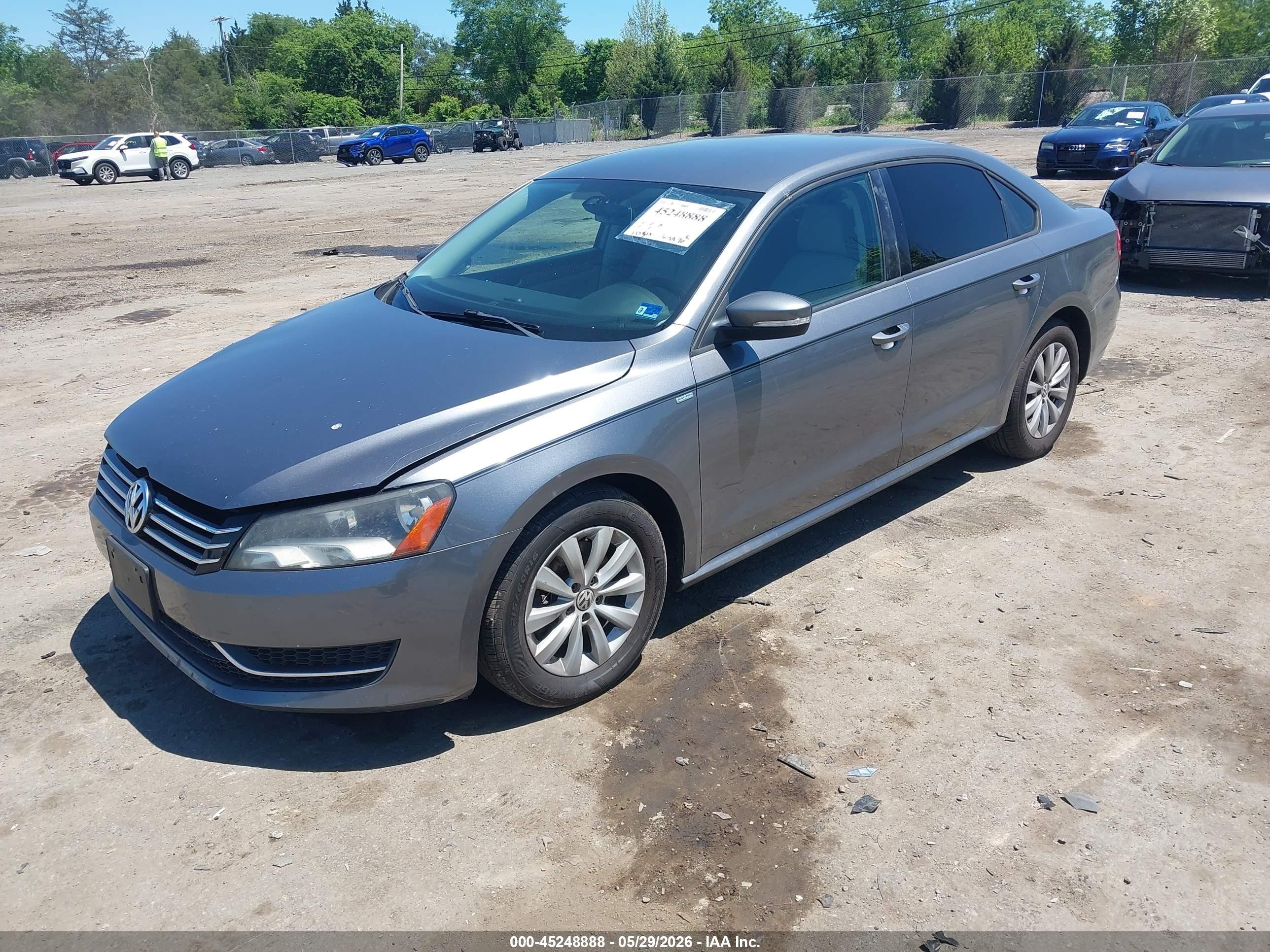 2015 Volkswagen Passat 1.8t Wolfsburg Edition Gray vin: 1VWAT7A37FC063484