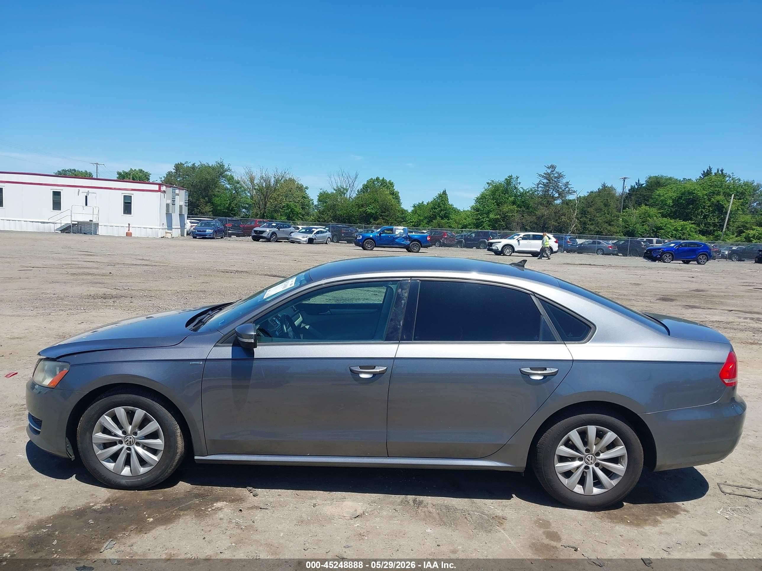 2015 Volkswagen Passat 1.8t Wolfsburg Edition Gray vin: 1VWAT7A37FC063484