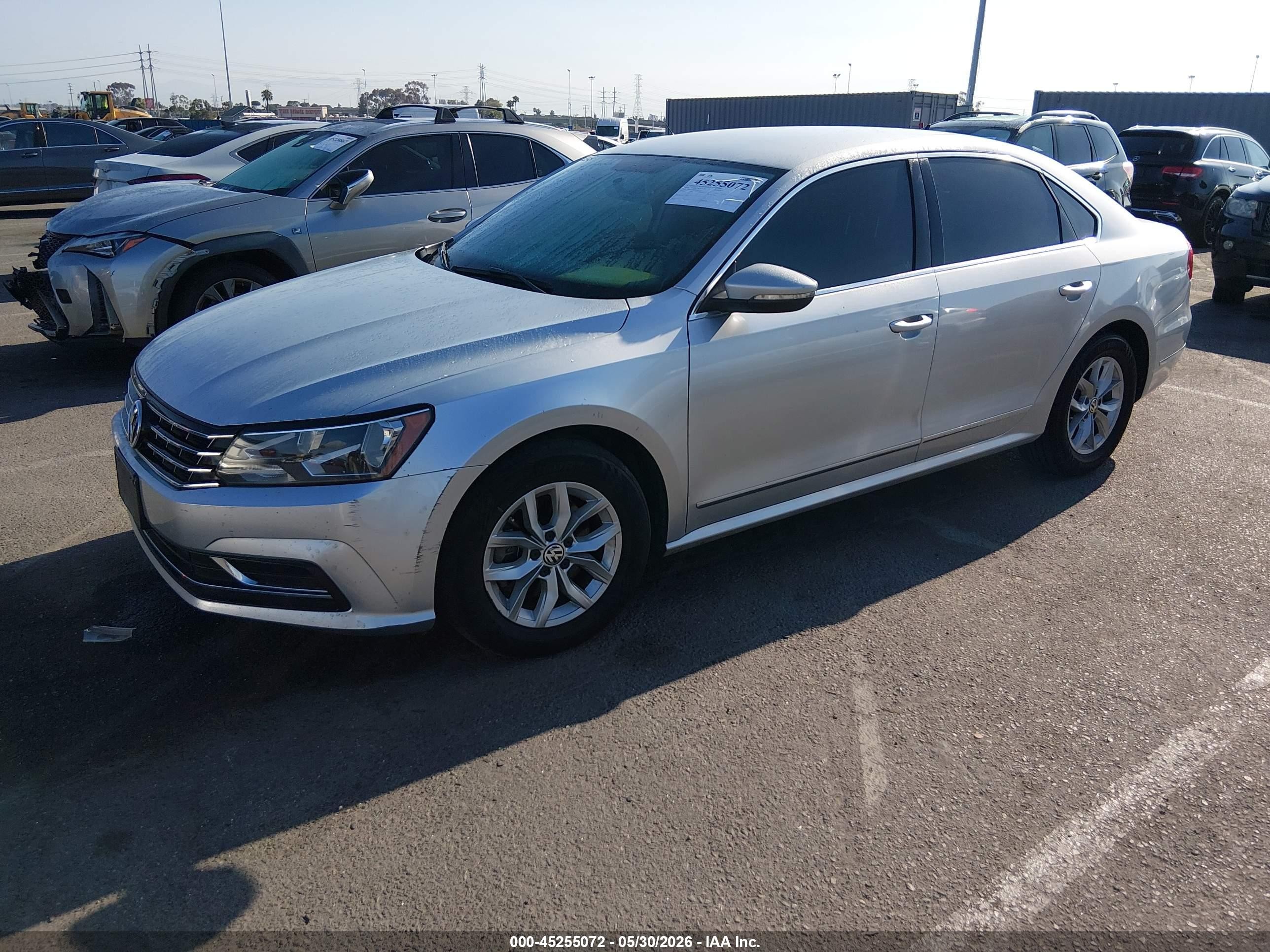 2016 Volkswagen Passat 1.8t S Silver vin: 1VWAT7A37GC049439