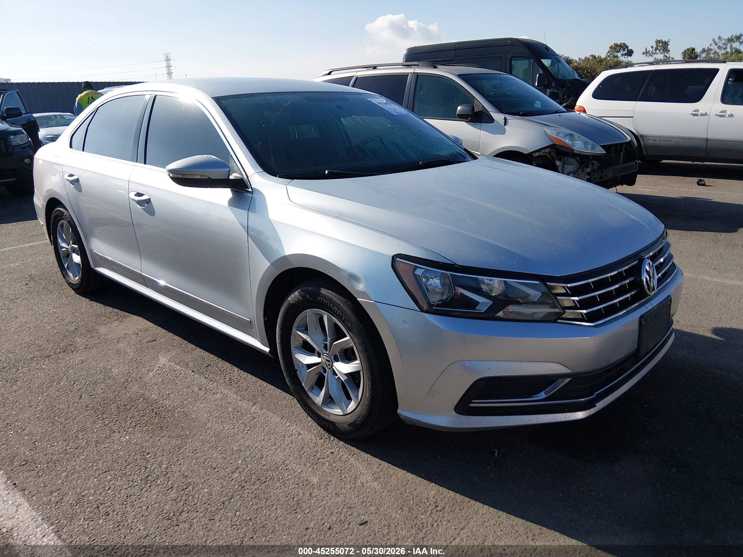 2016 Volkswagen Passat 1.8t S Silver vin: 1VWAT7A37GC049439