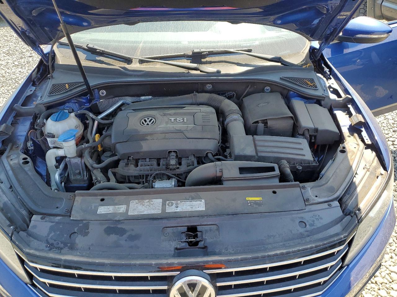 2017 Volkswagen Passat S Blue vin: 1VWAT7A37HC045506