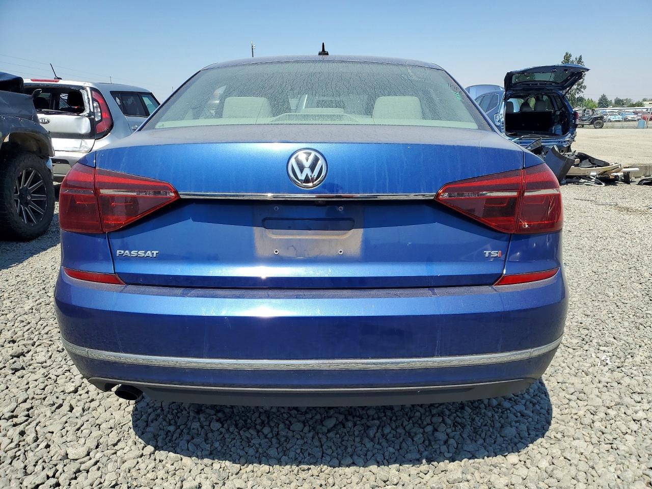 2017 Volkswagen Passat S Blue vin: 1VWAT7A37HC045506