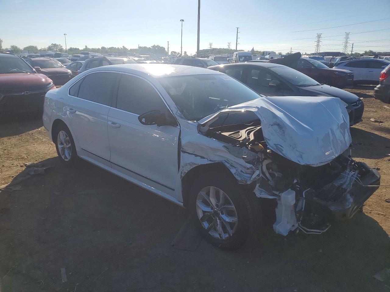 2017 Volkswagen Passat S White vin: 1VWAT7A37HC077601