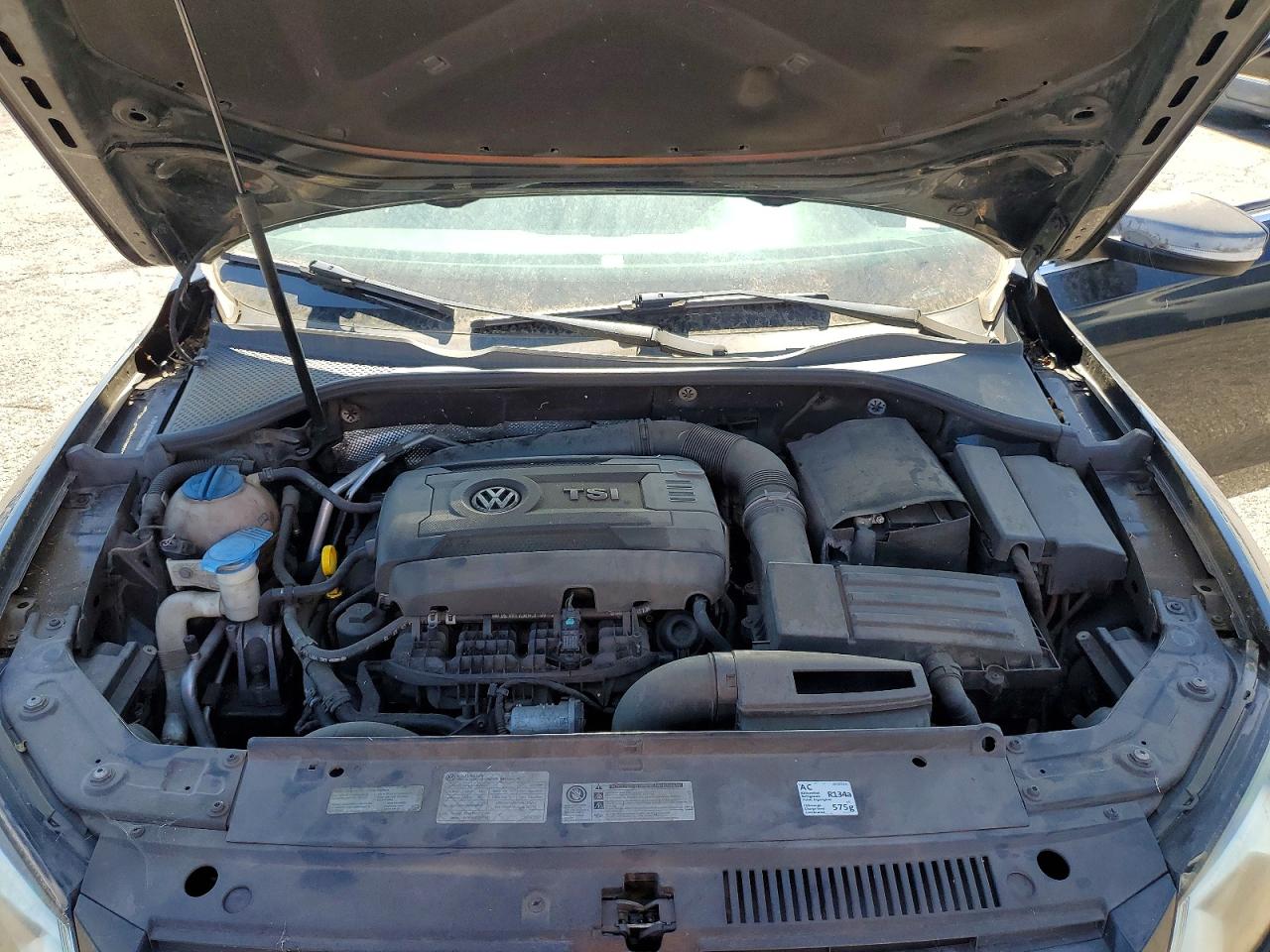 2014 Volkswagen Passat S Black vin: 1VWAT7A38EC044392
