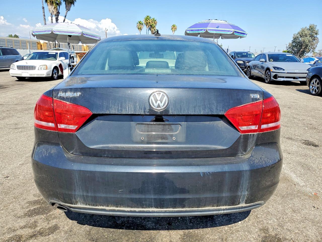 2014 Volkswagen Passat S Black vin: 1VWAT7A38EC044392