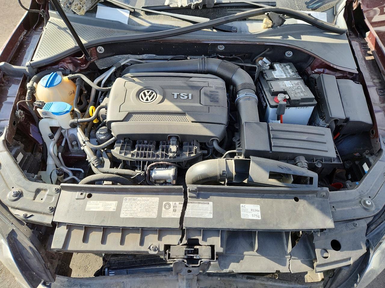 2014 Volkswagen Passat S Бордовый vin: 1VWAT7A38EC084083