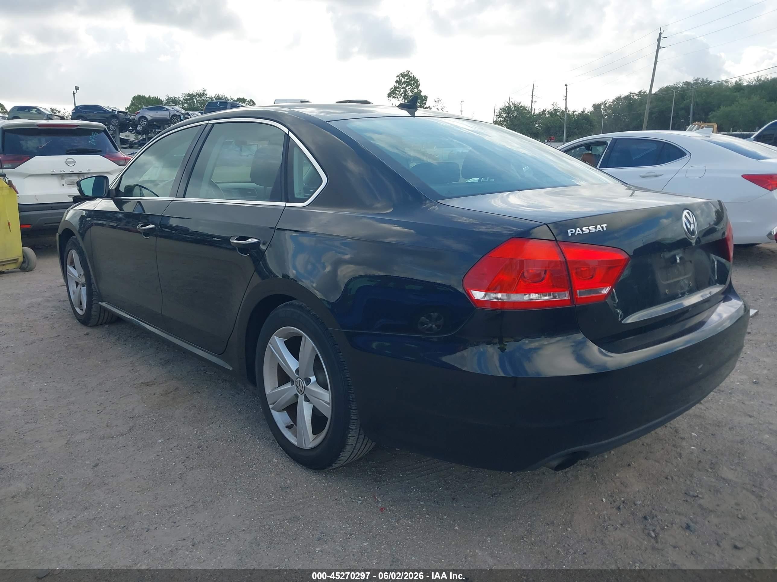 2015 Volkswagen Passat 1.8t Limited Edition Black vin: 1VWAT7A38FC114846