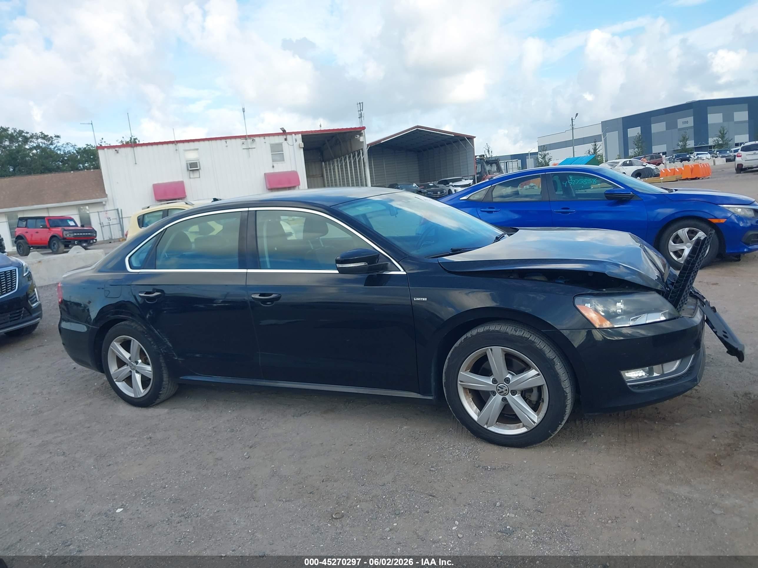 2015 Volkswagen Passat 1.8t Limited Edition Black vin: 1VWAT7A38FC114846