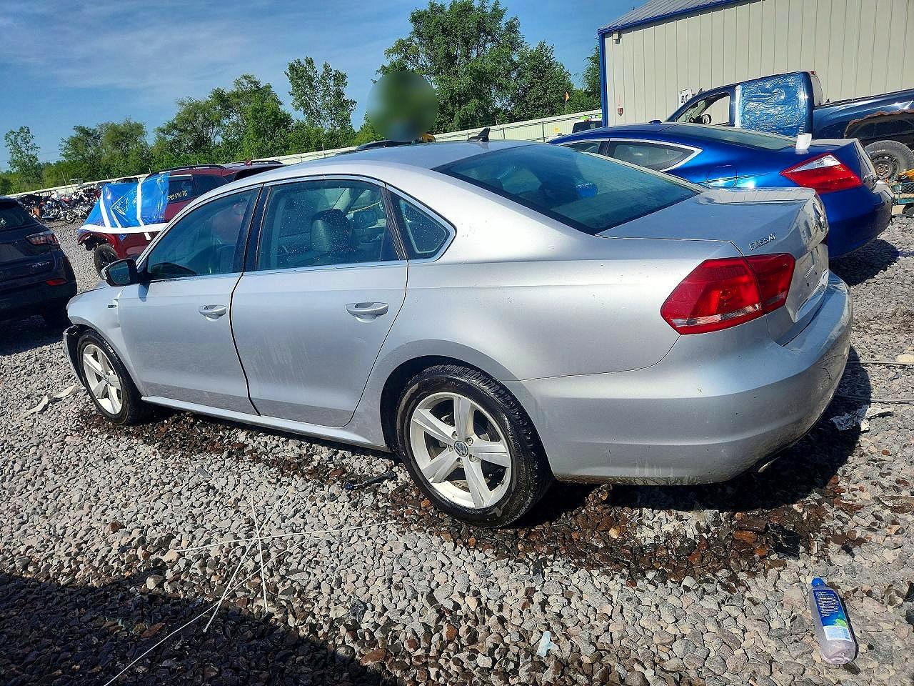 2015 Volkswagen Passat S Silver vin: 1VWAT7A38FC121554
