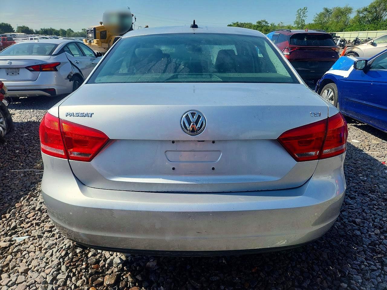 2015 Volkswagen Passat S Silver vin: 1VWAT7A38FC121554