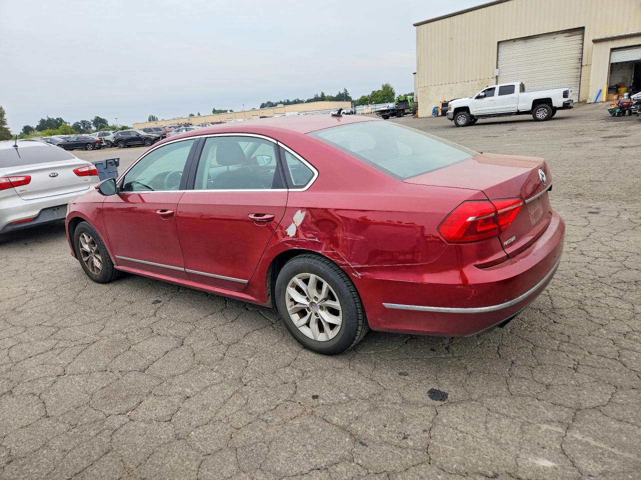 2016 Volkswagen Passat S Maroon vin: 1VWAT7A38GC030091
